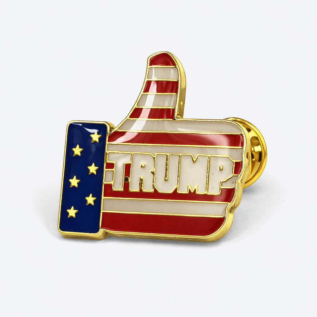 Trump Thumbs Up Patriotic Lapel Pin - PatriotDepot.com