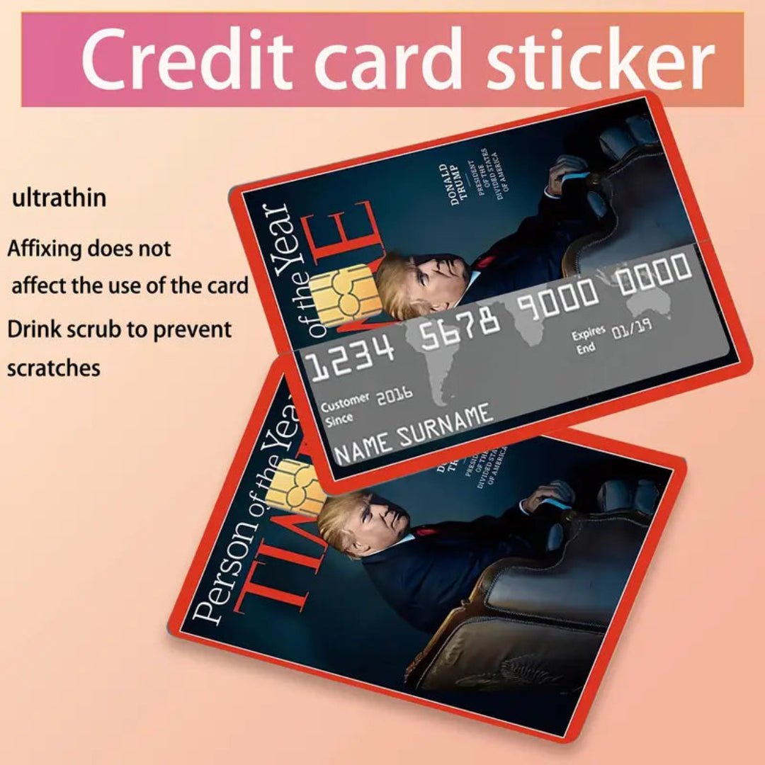 Trump Time "Person of the Year" Debit/Credit Card Sticker (4 Pack) - PatriotDepot.com