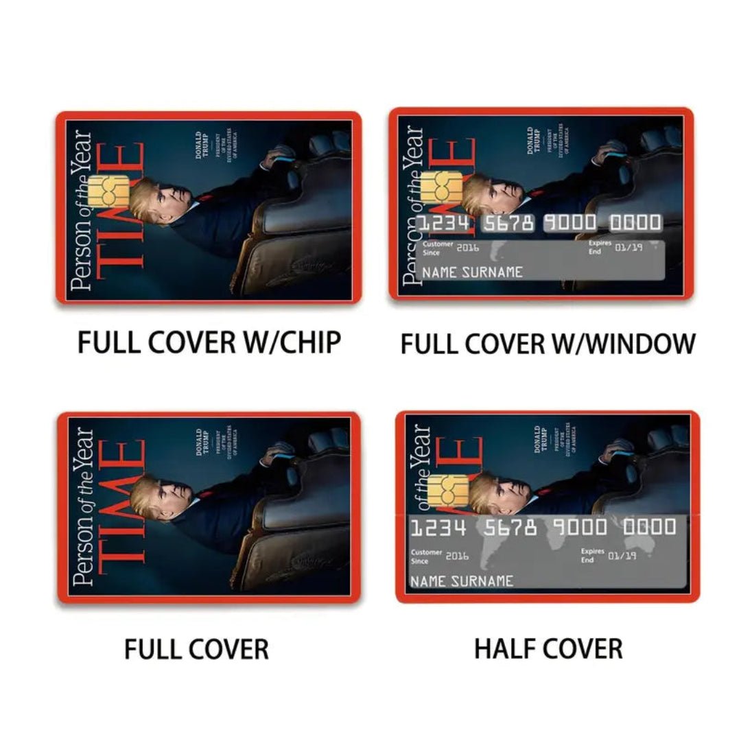 Trump Time "Person of the Year" Debit/Credit Card Sticker (4 Pack) - PatriotDepot.com