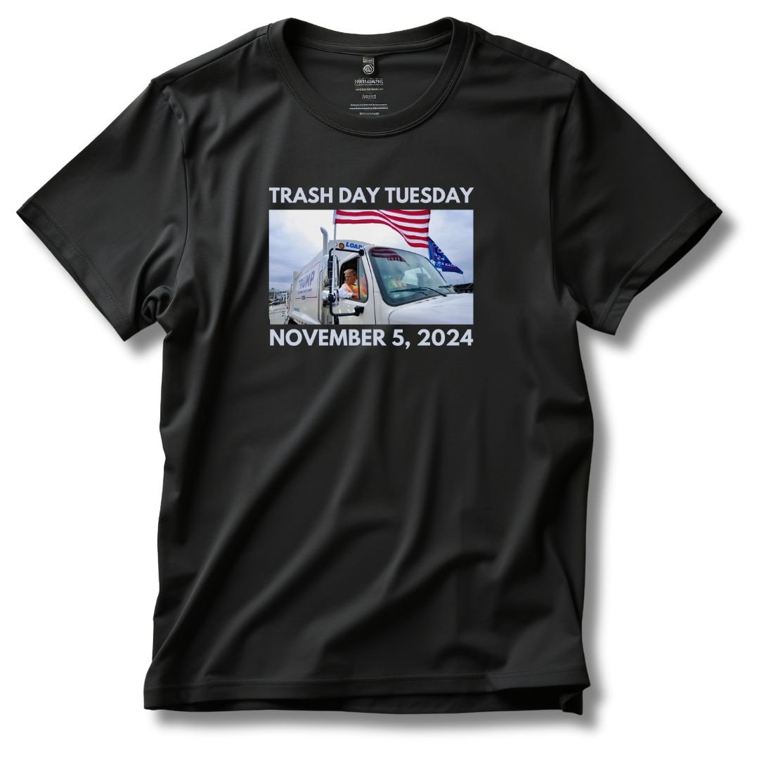 Trump "Trash Day Tuesday November 5, 2024" T-Shirt - PatriotDepot.com