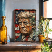 Trump USA Portrait Metal Sign - PatriotDepot.com