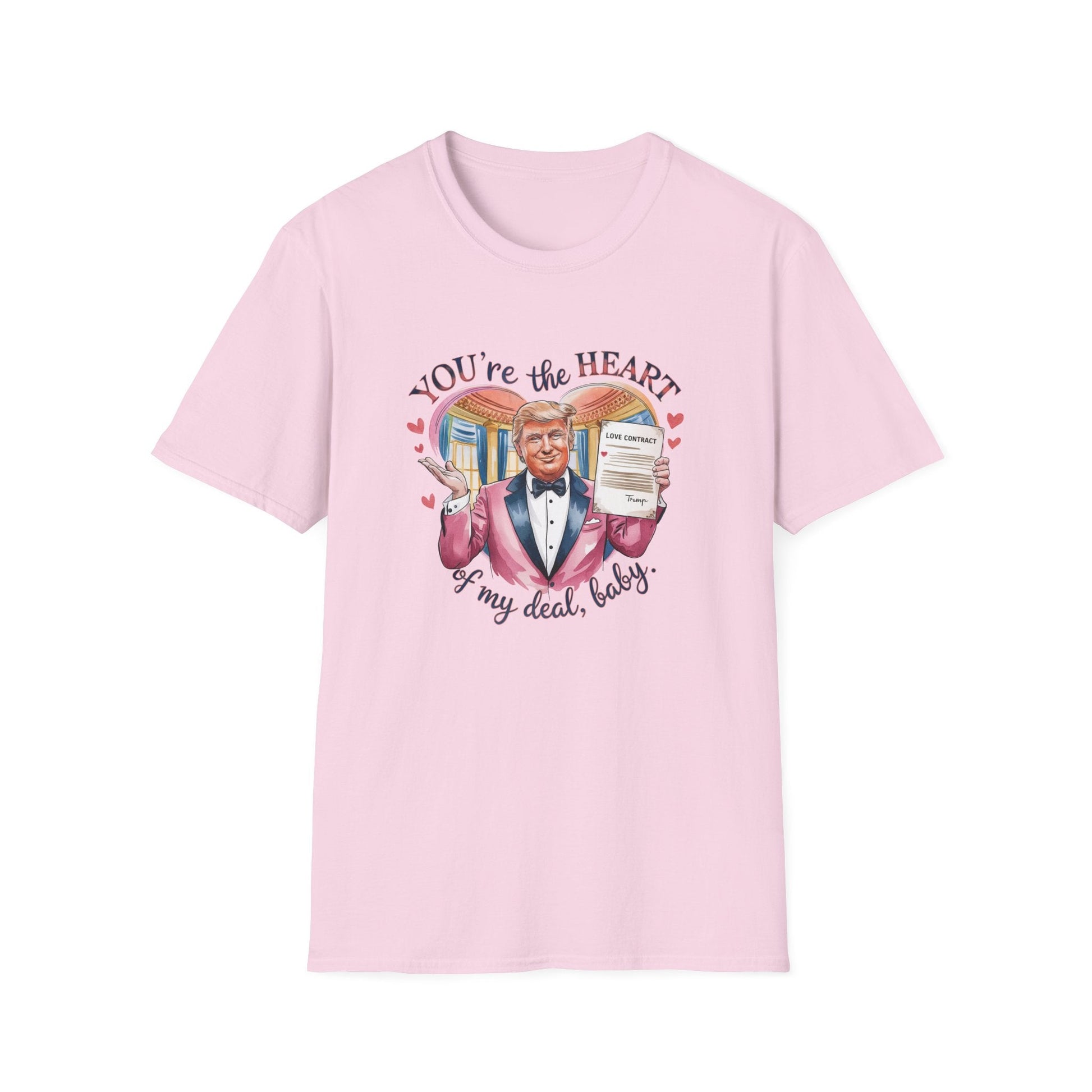 Trump Valentine "You're the Heart of my Deal, Baby" T-Shirt - PatriotDepot.com