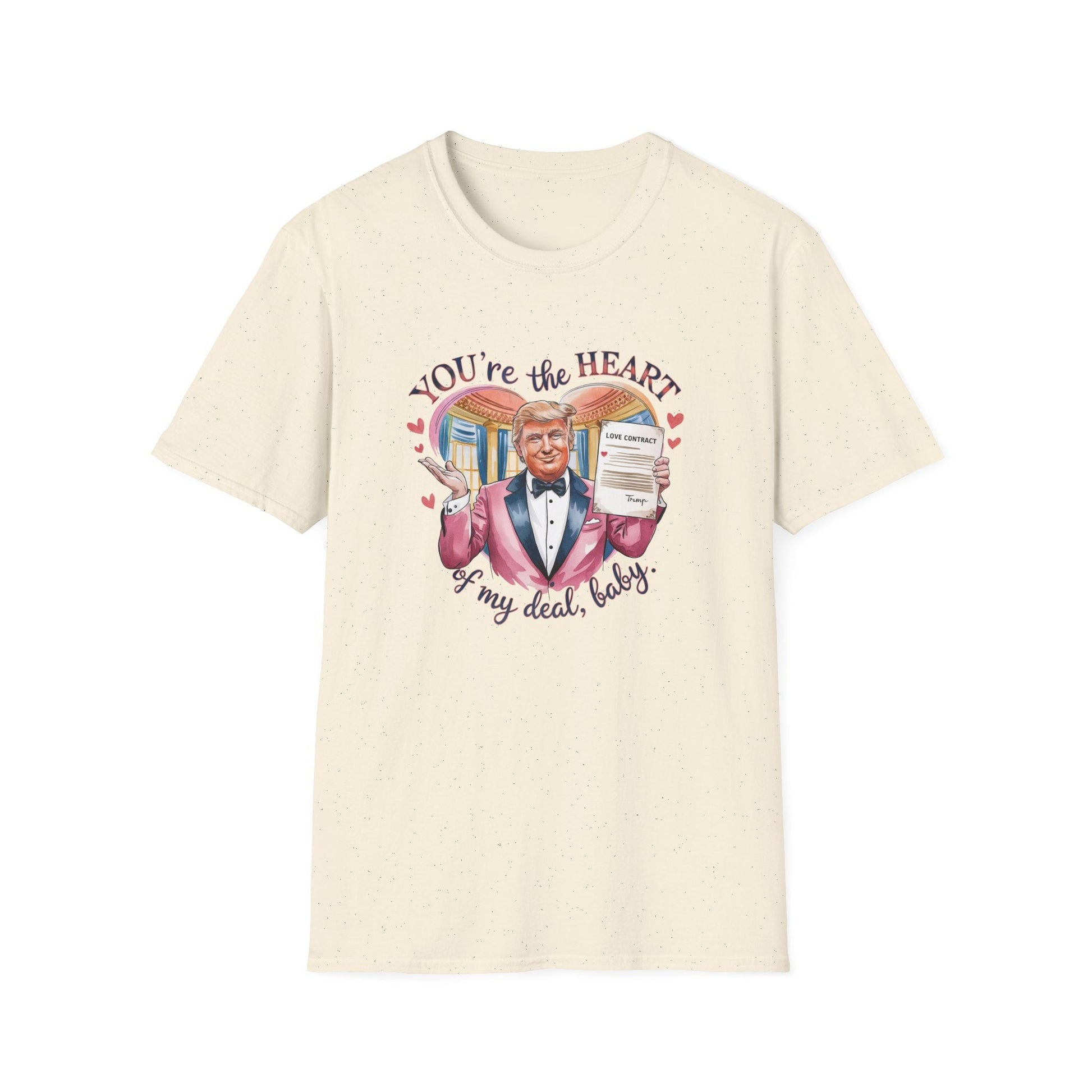 Trump Valentine "You're the Heart of my Deal, Baby" T-Shirt - PatriotDepot.com