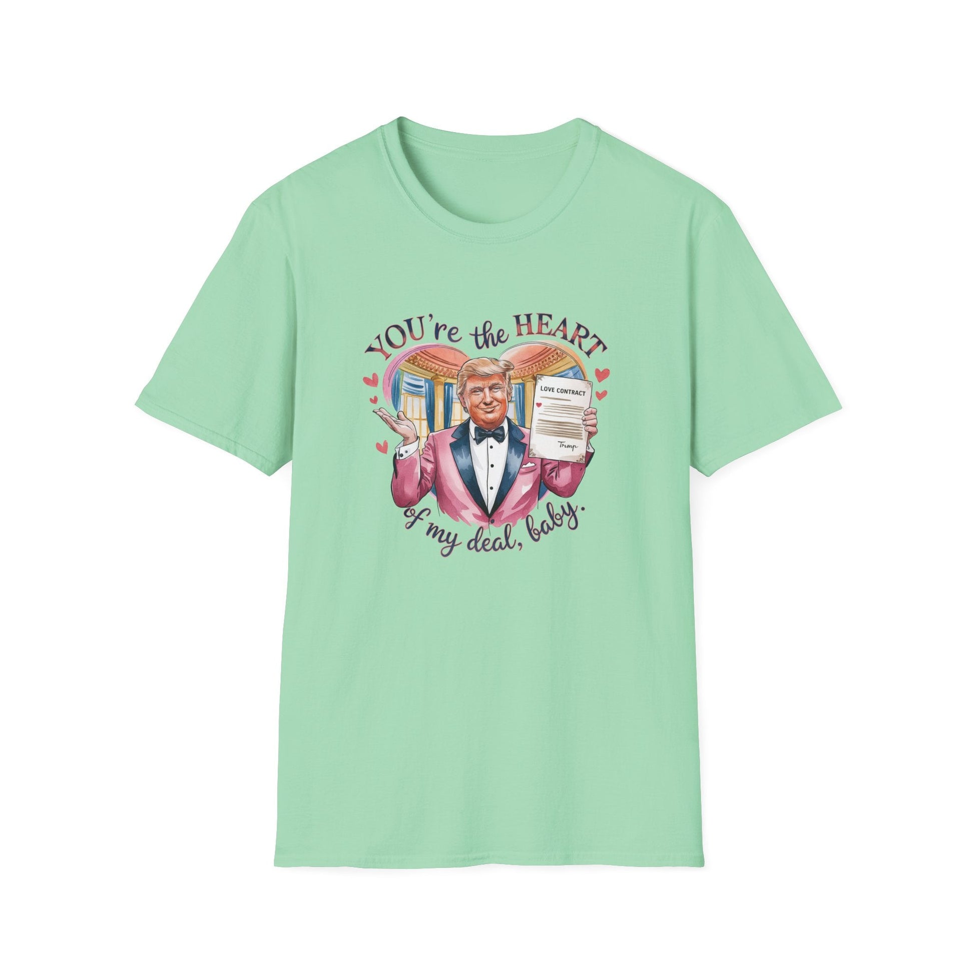 Trump Valentine "You're the Heart of my Deal, Baby" T-Shirt - PatriotDepot.com