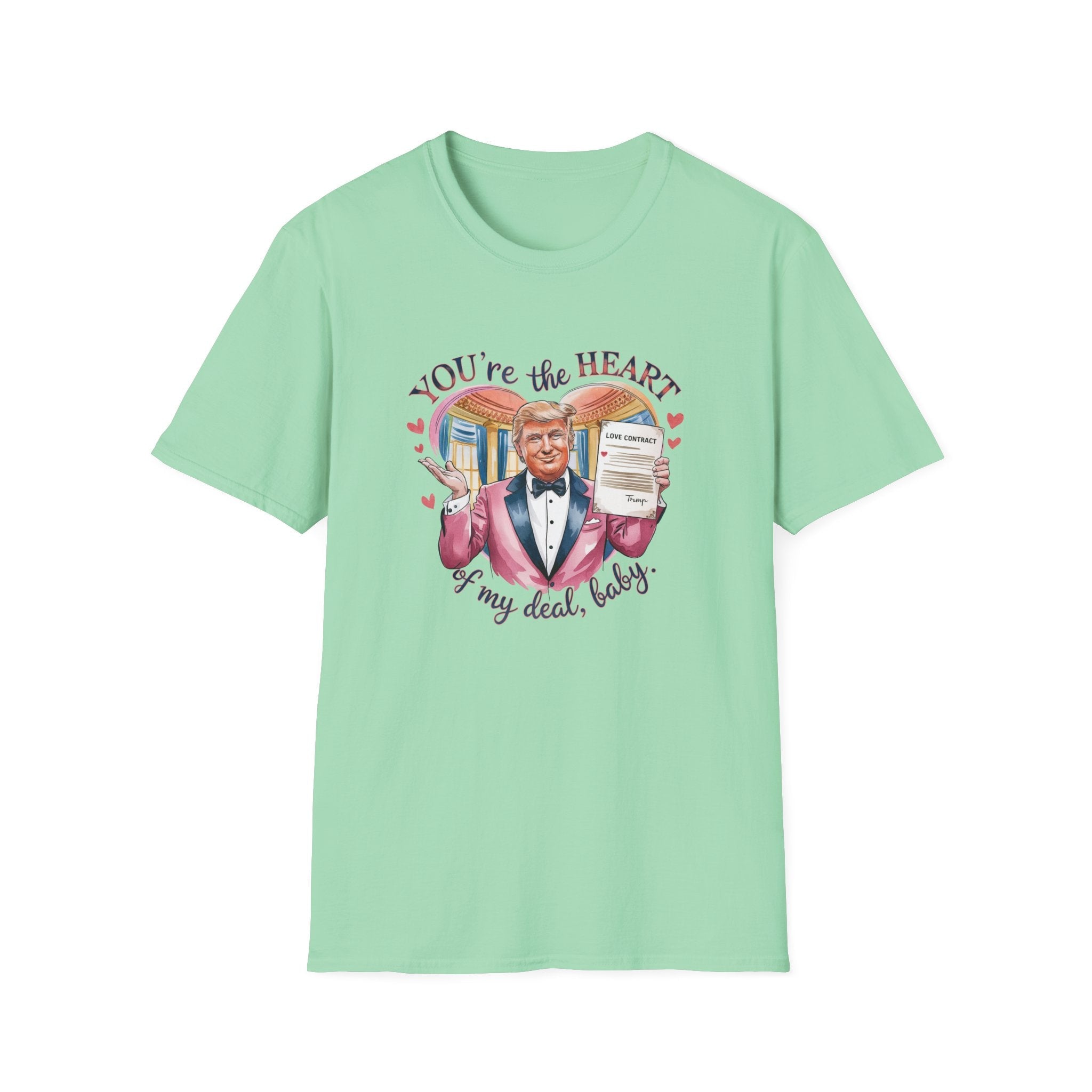 Trump Valentine "You're the Heart of my Deal, Baby" T-Shirt - PatriotDepot.com