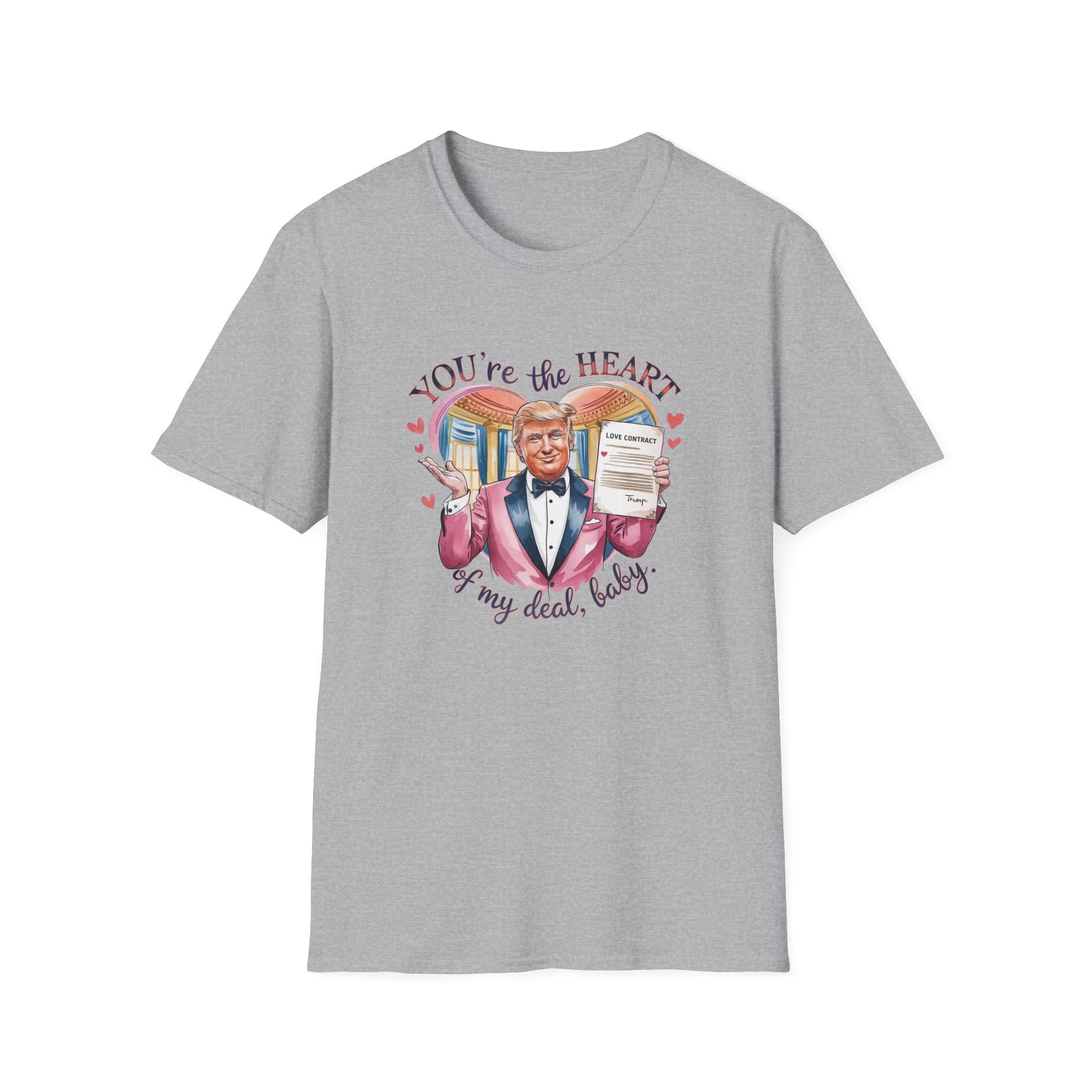 Trump Valentine "You're the Heart of my Deal, Baby" T-Shirt - PatriotDepot.com