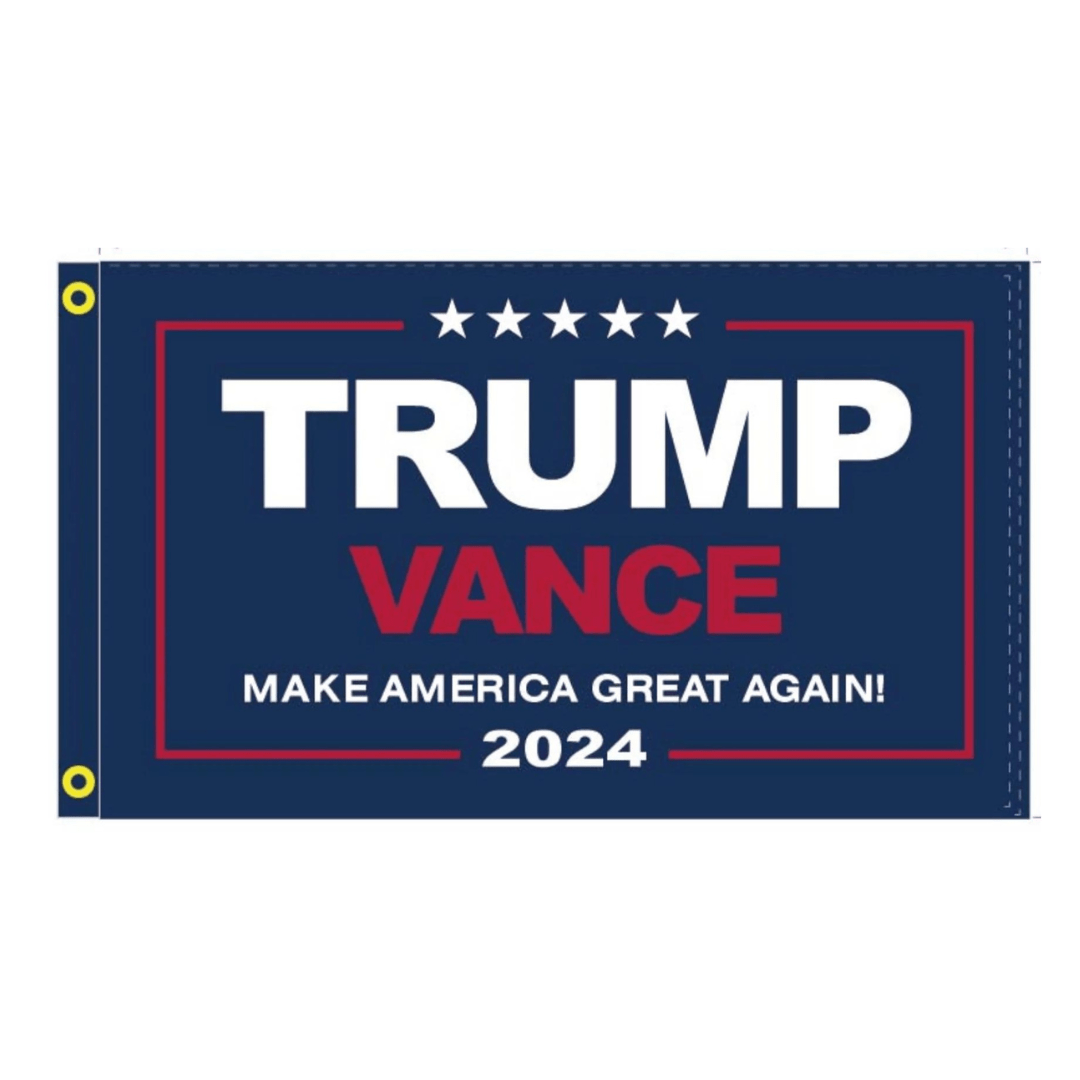 Trump Vance 2024 MAGA 5'x8' Flag - PatriotDepot.com
