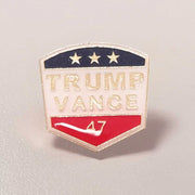 Trump Vance 47 Tri - Color Enamel Lapel Pin - PatriotDepot.com
