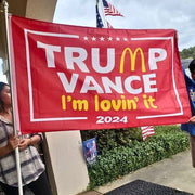 Trump Vance "I'm Lovin' It' 2024 Flag - PatriotDepot.com
