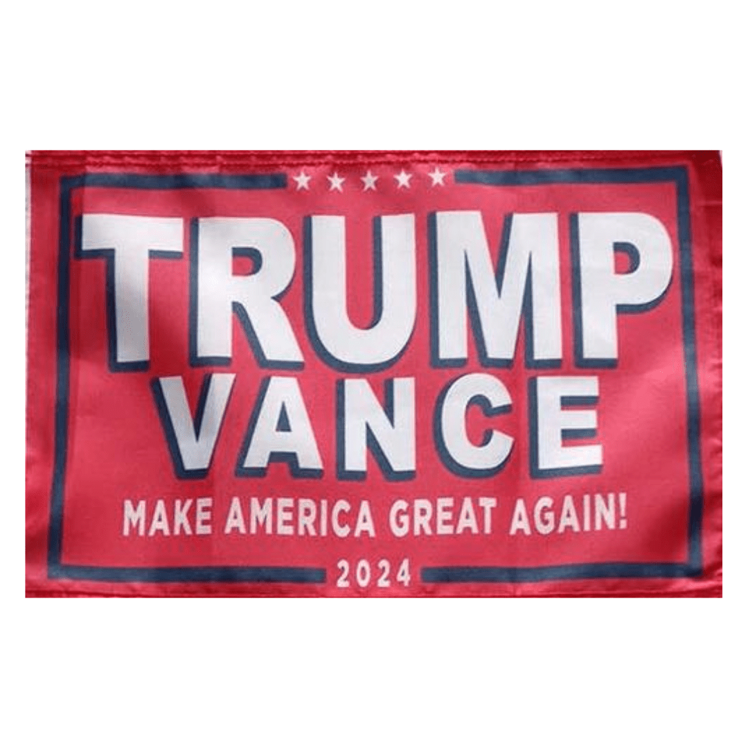 Trump Vance MAGA Flag (Red) - (2 Sizes) - PatriotDepot.com