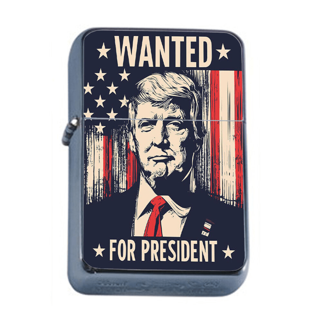 Trump Wanted for President Refillable Lighter - PatriotDepot.com