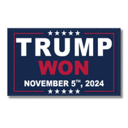 Trump Won November 5, 2024 Flag - PatriotDepot.com