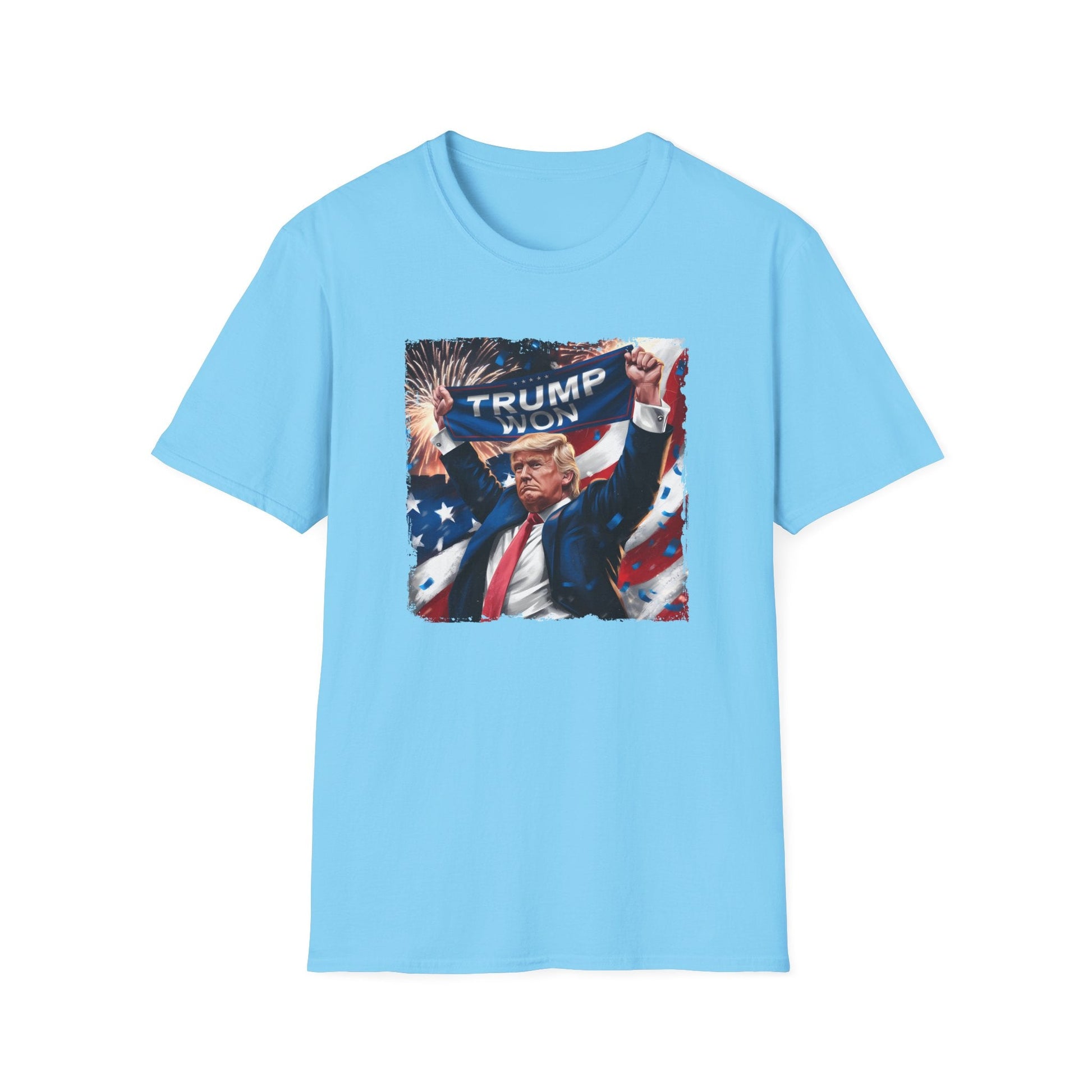 Trump Won Patriotic Celebration T-Shirt - PatriotDepot.com