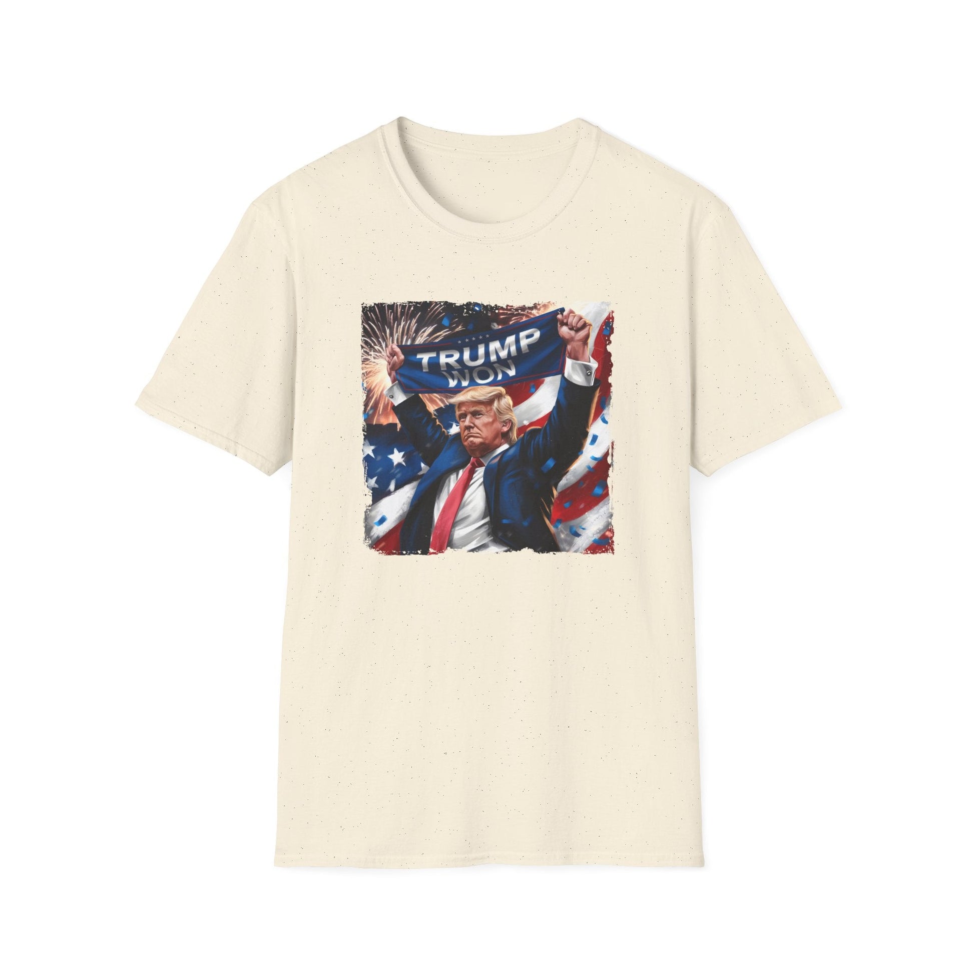 Trump Won Patriotic Celebration T-Shirt - PatriotDepot.com