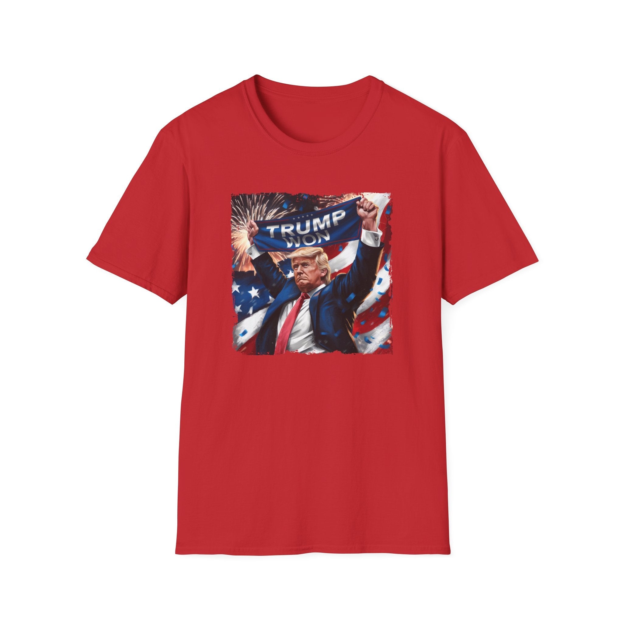Trump Won Patriotic Celebration T-Shirt - PatriotDepot.com