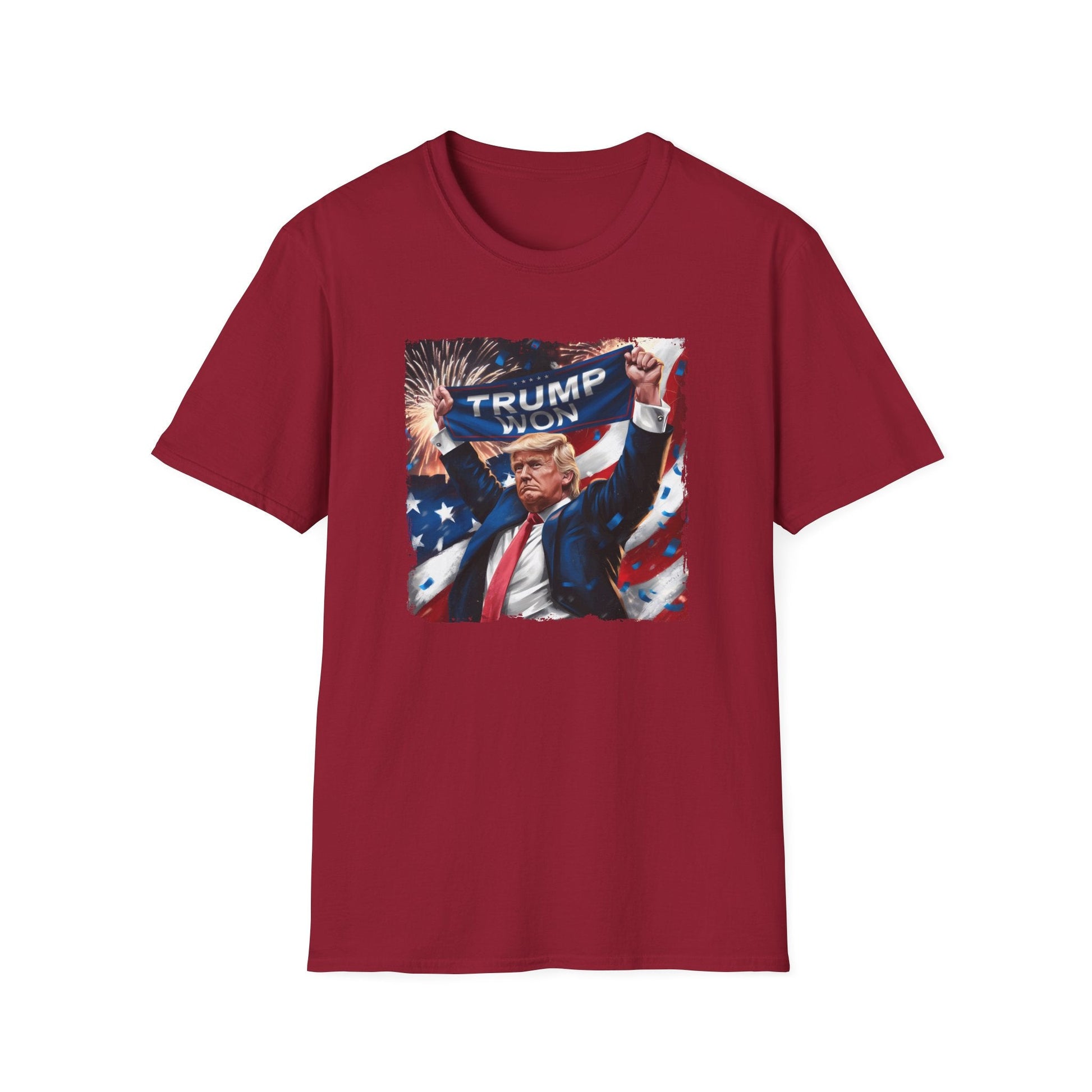 Trump Won Patriotic Celebration T-Shirt - PatriotDepot.com