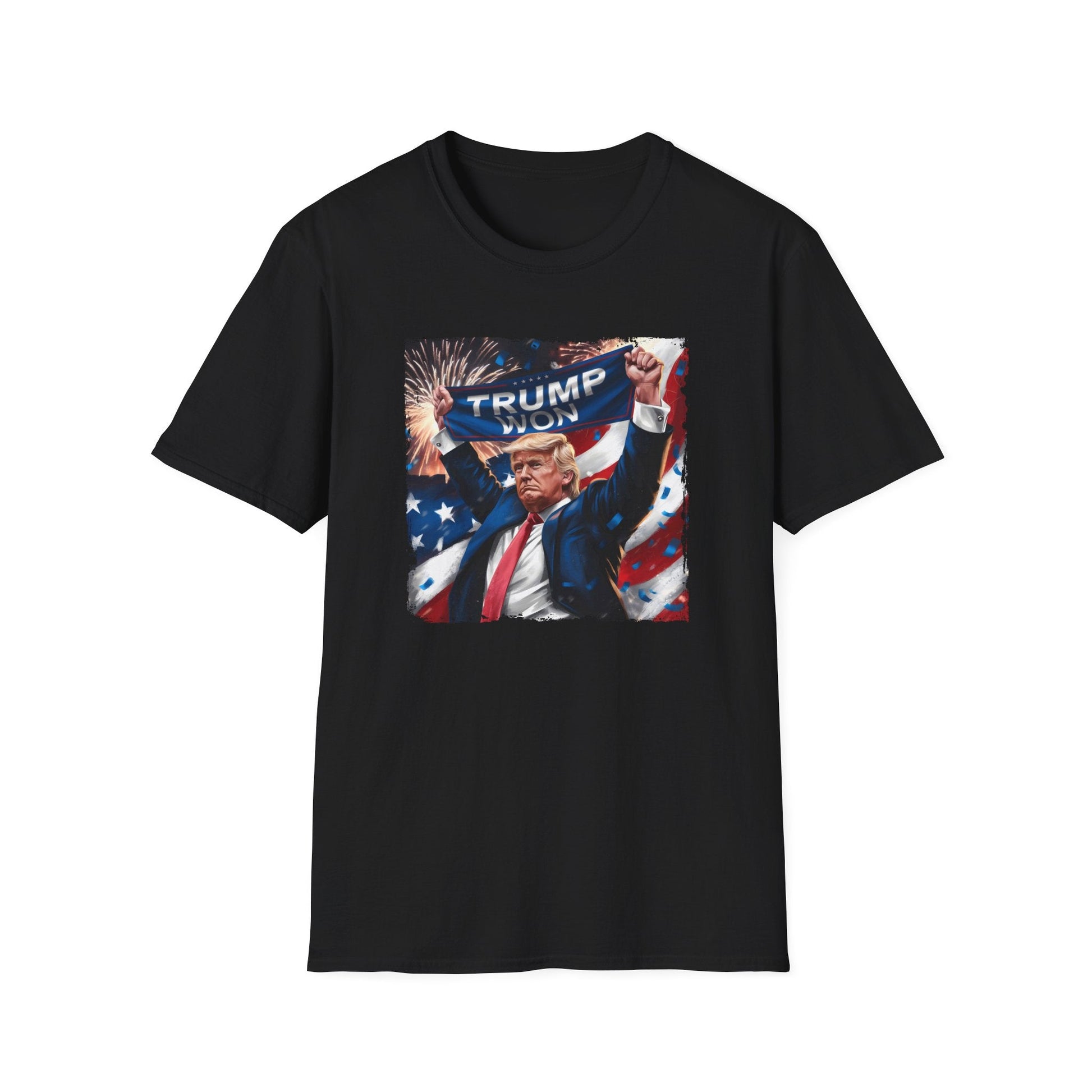 Trump Won Patriotic Celebration T-Shirt - PatriotDepot.com