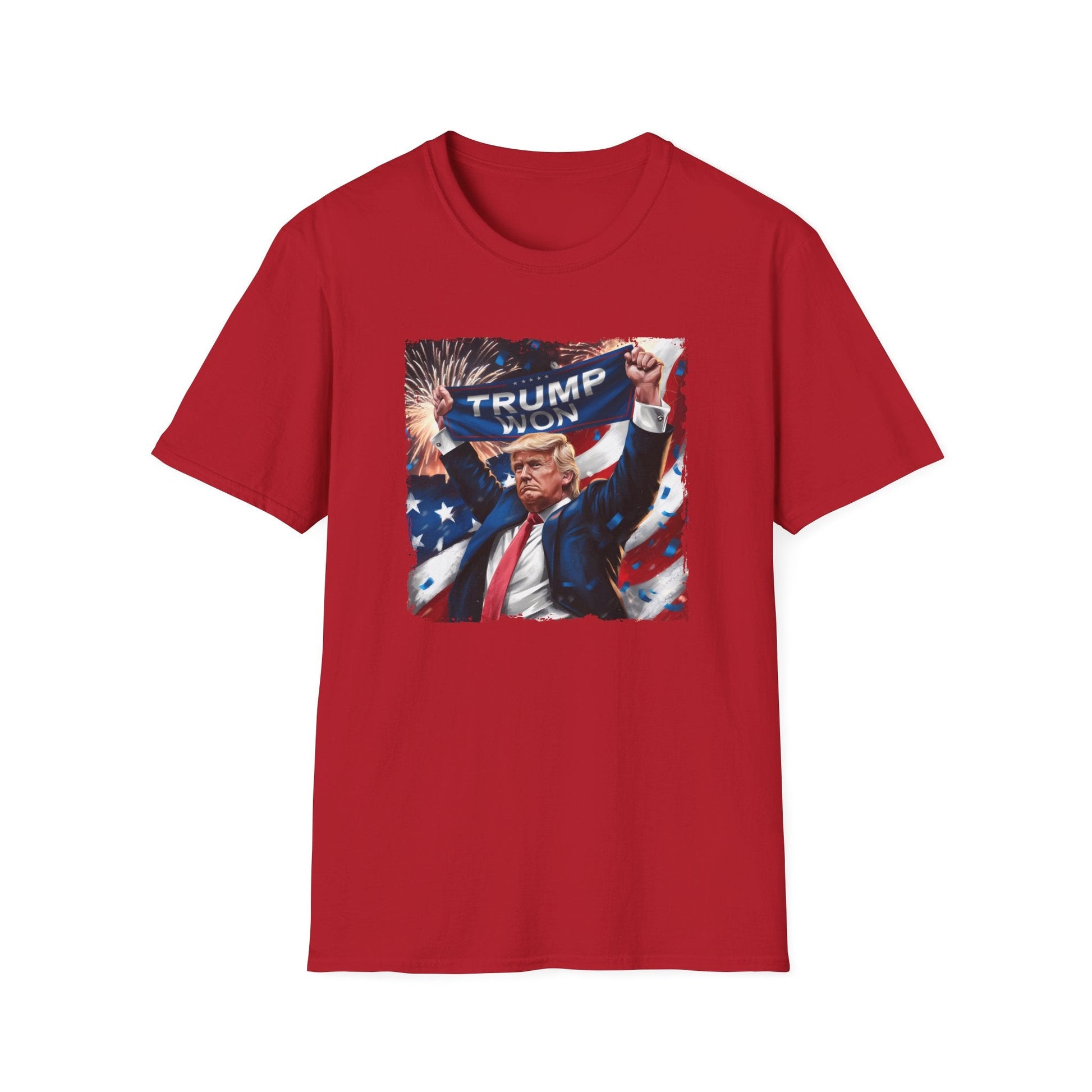 Trump Won Patriotic Celebration T-Shirt - PatriotDepot.com