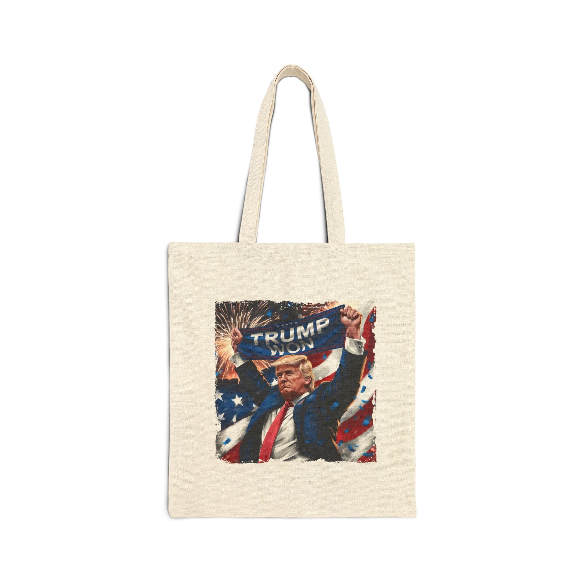 Trump Won Patriotic Celebtration Tote Bag (2 Colors) - PatriotDepot.com