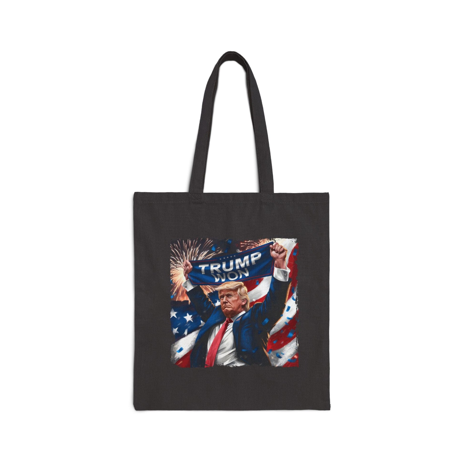 Trump Won Patriotic Celebtration Tote Bag (2 Colors) - PatriotDepot.com