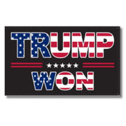 Trump Won Stars & Stripes Flag - PatriotDepot.com