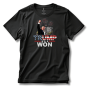 Trump Won T-Shirt (Star Spangled Design) - PatriotDepot.com