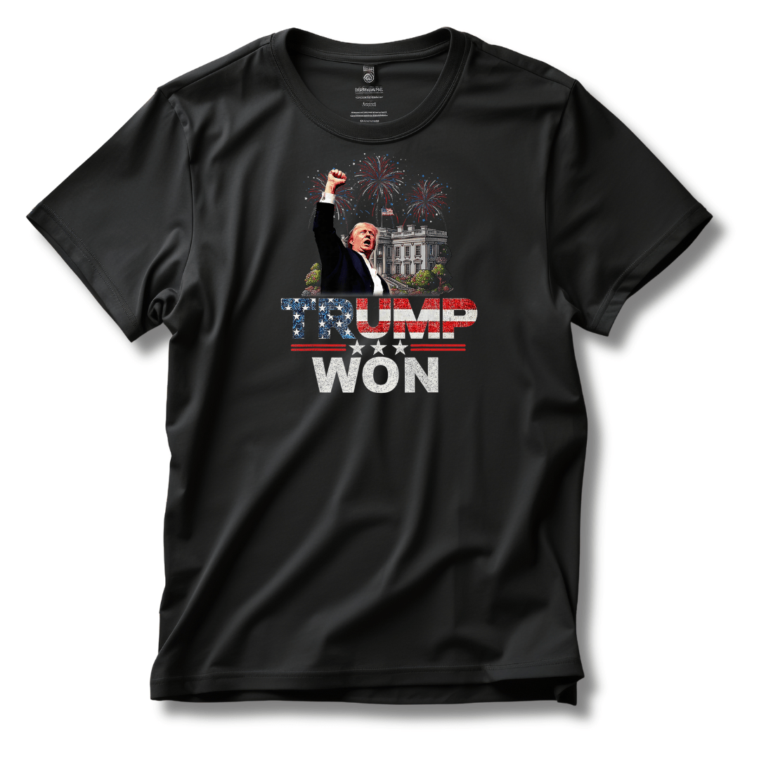 Trump Won T-Shirt (Star Spangled Design) - PatriotDepot.com