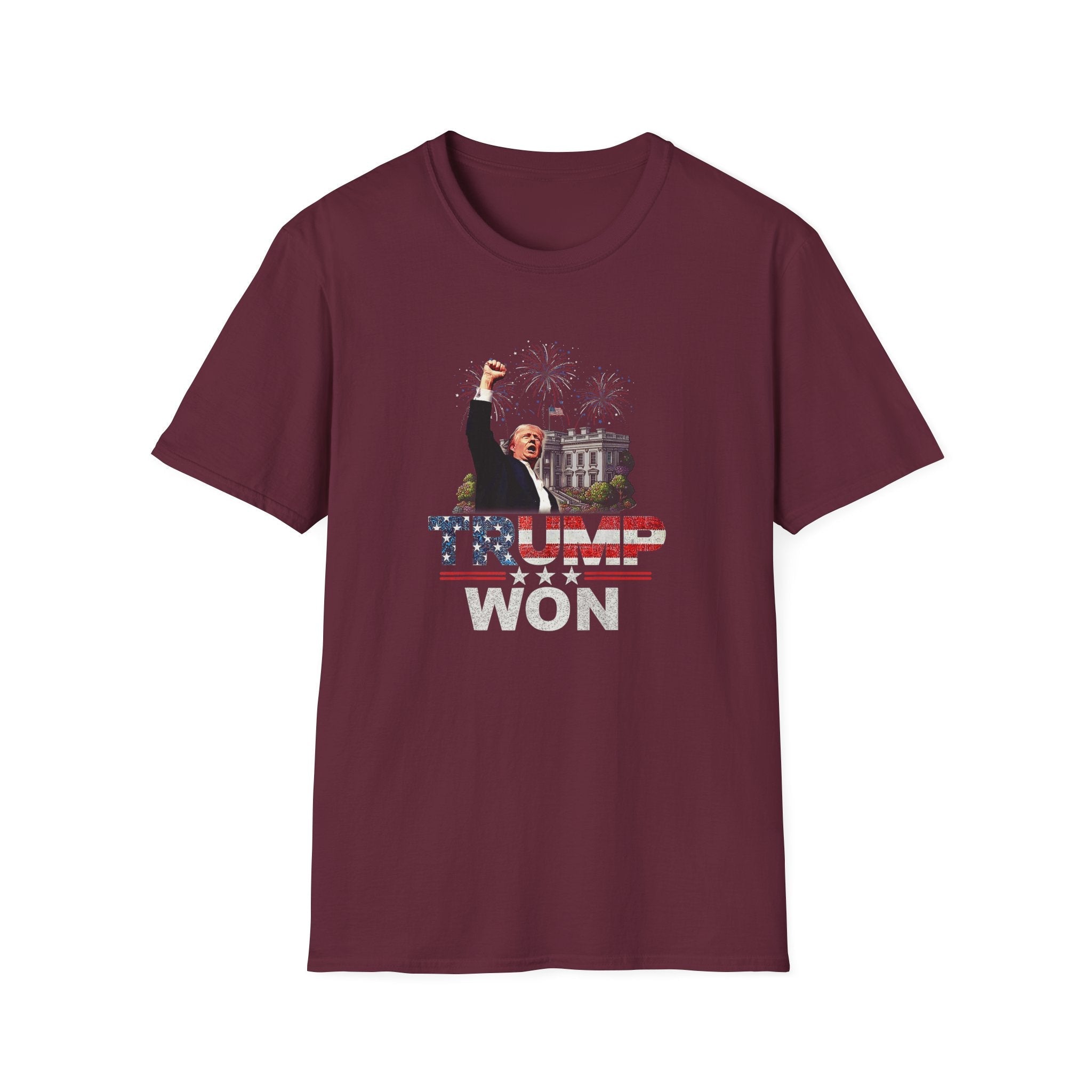 Trump Won T-Shirt (Star Spangled Design) - PatriotDepot.com