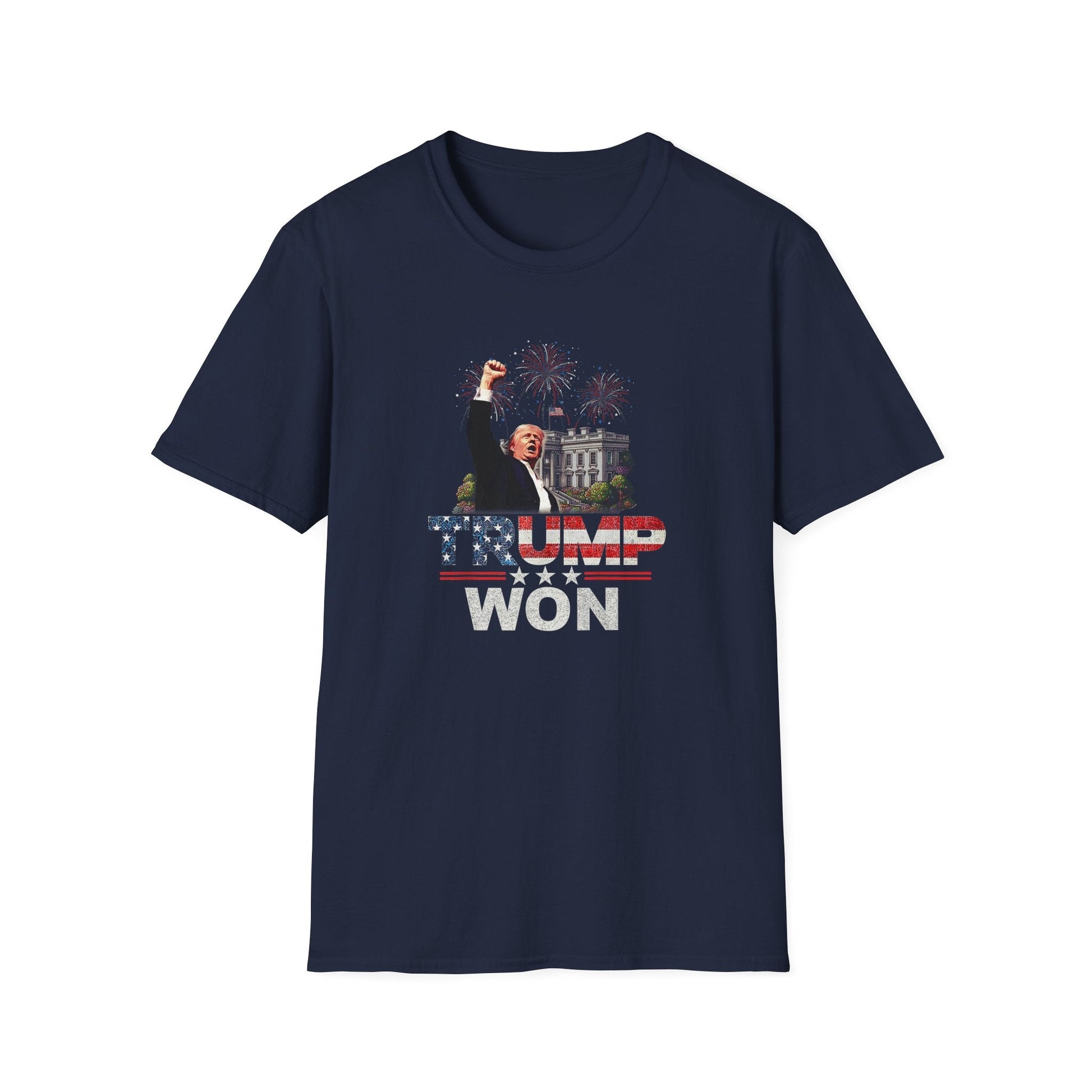 Trump Won T-Shirt (Star Spangled Design) - PatriotDepot.com