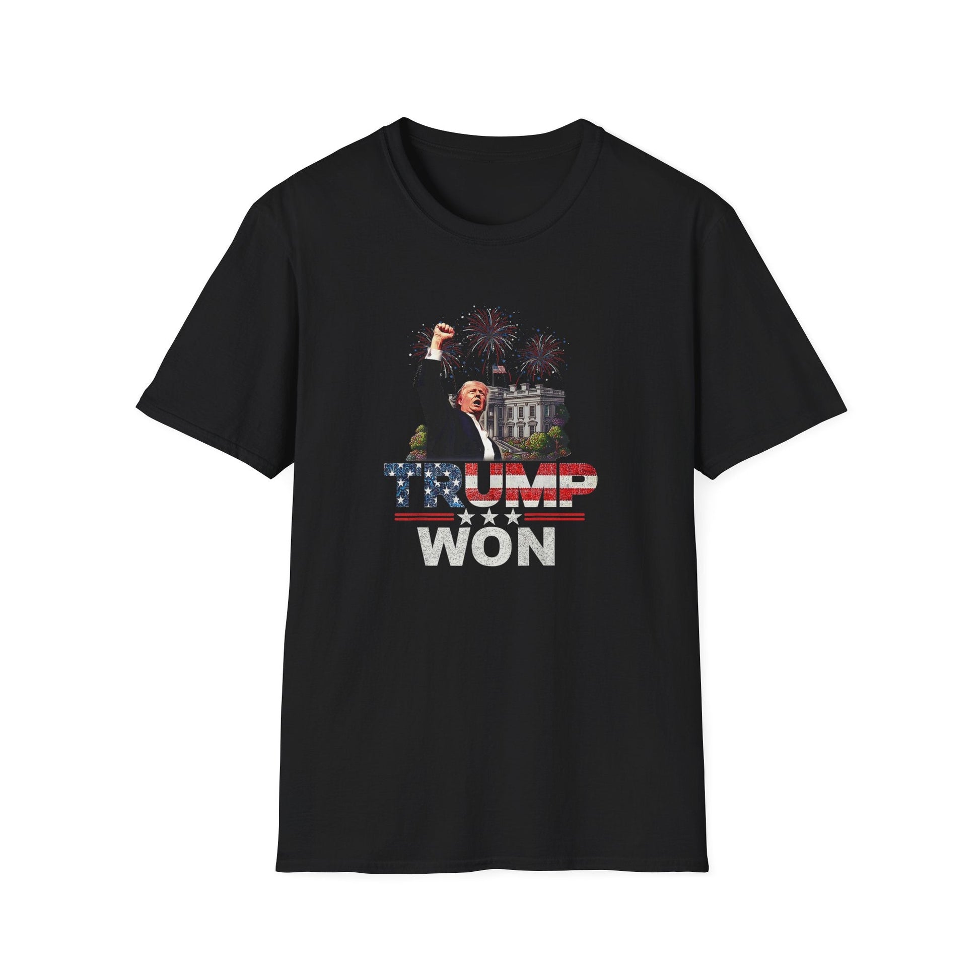 Trump Won T-Shirt (Star Spangled Design) - PatriotDepot.com