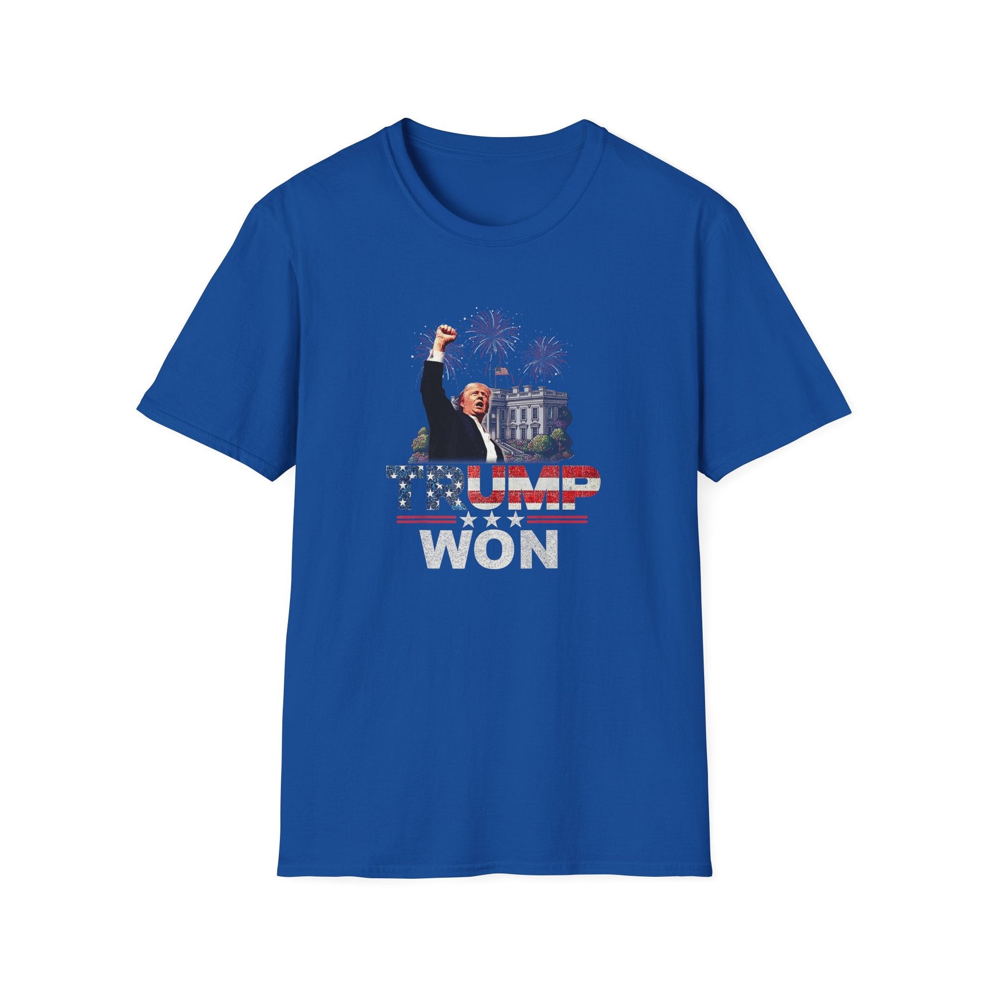 Trump Won T-Shirt (Star Spangled Design) - PatriotDepot.com