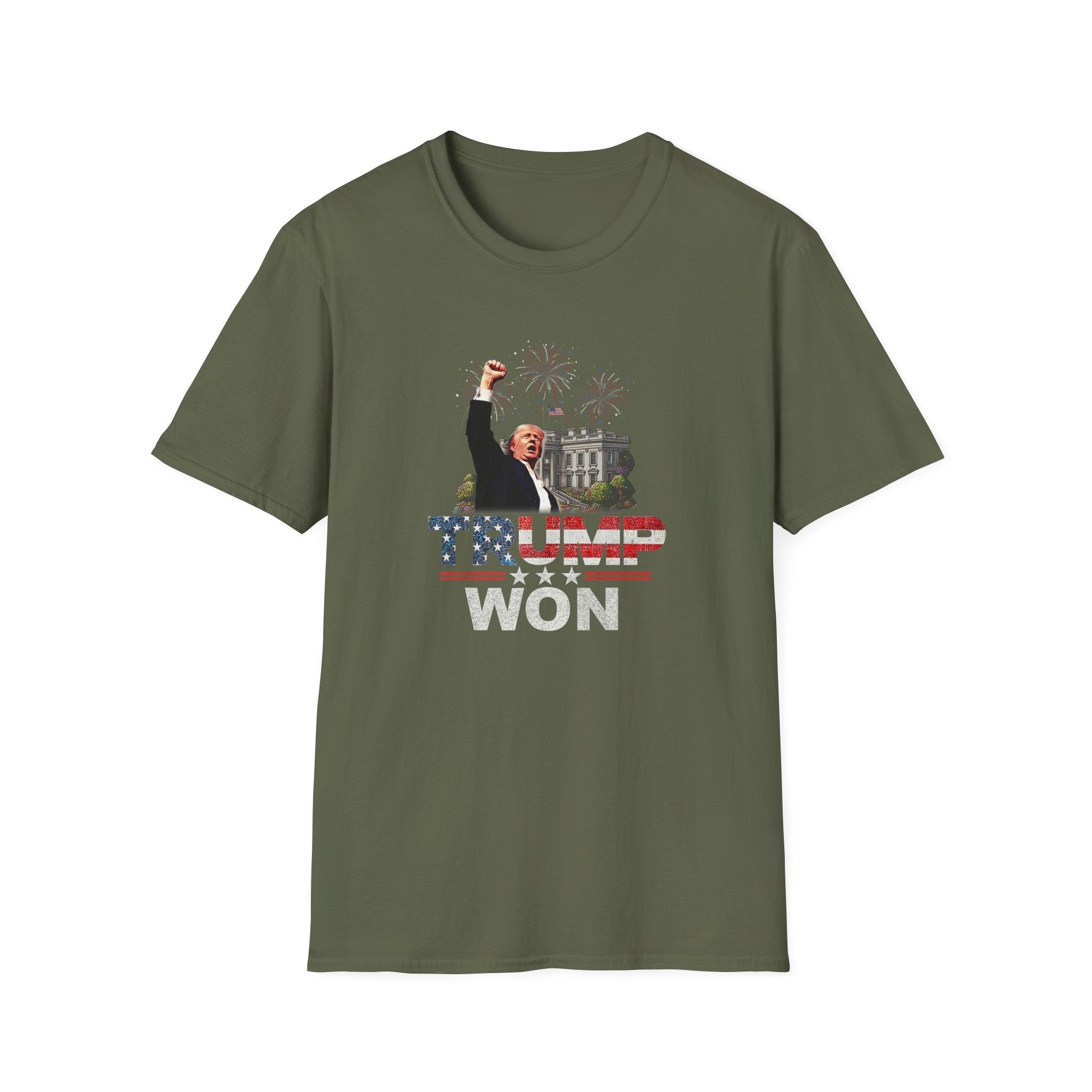 Trump Won T-Shirt (Star Spangled Design) - PatriotDepot.com