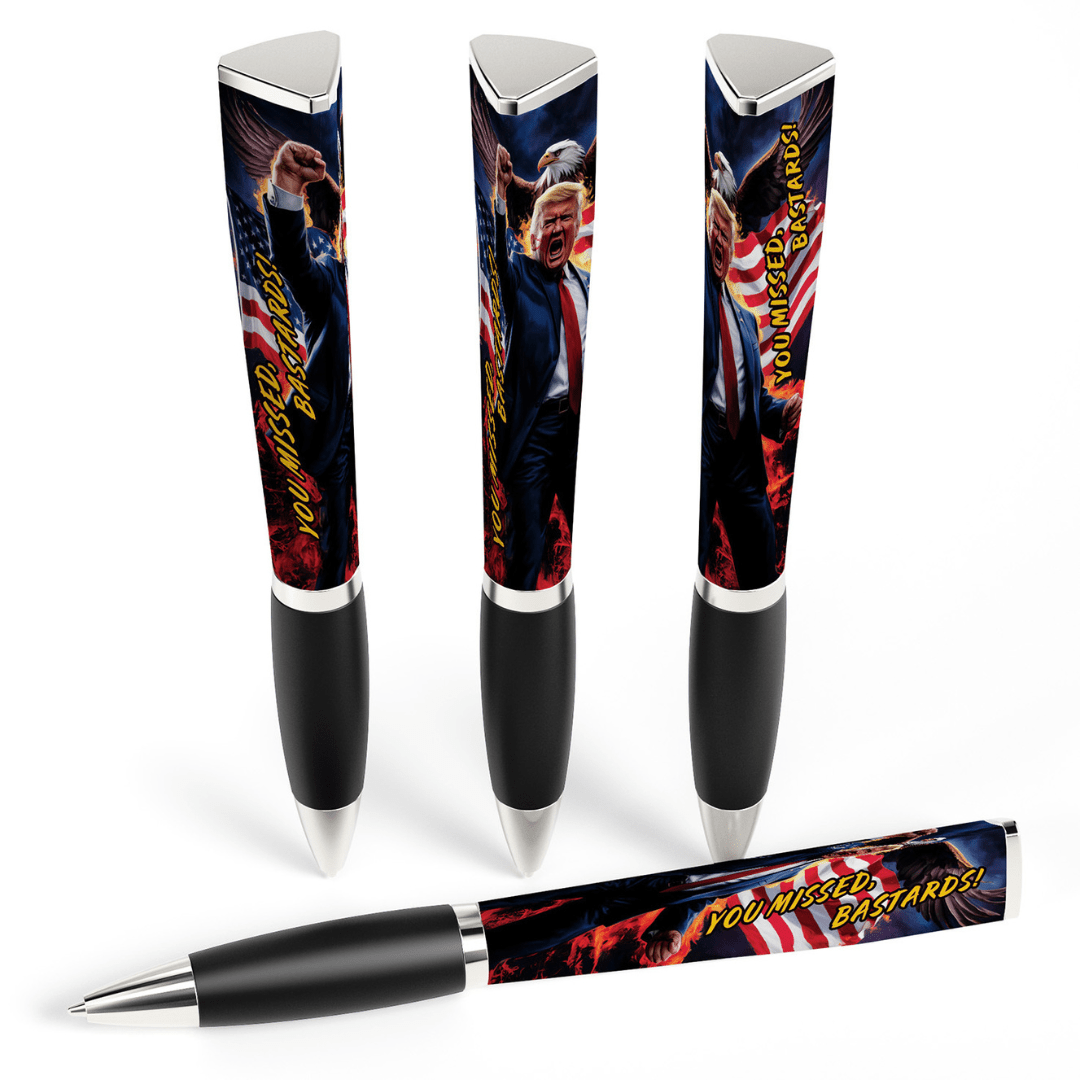Trump "You Missed" 3 - Sided Performance Pen (3 Sided Design) w/ case - PatriotDepot.com