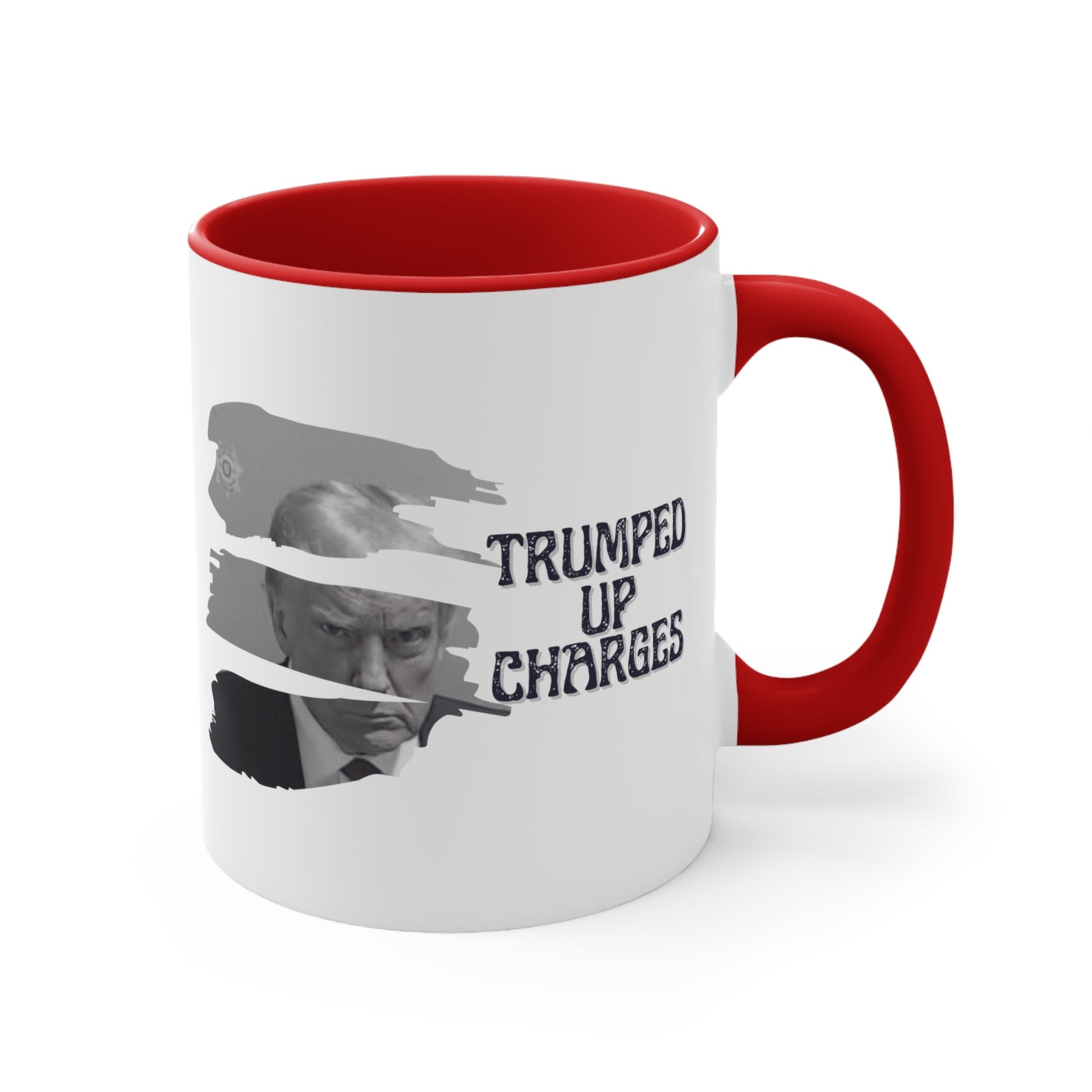 Trumped Up Charges Mugshot Mug (3 Colors, 2 Sizes) - PatriotDepot.com