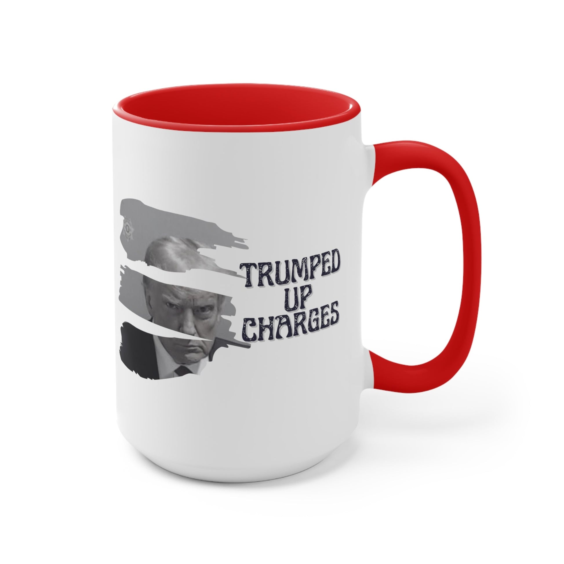 Trumped Up Charges Mugshot Mug (3 Colors, 2 Sizes) - PatriotDepot.com