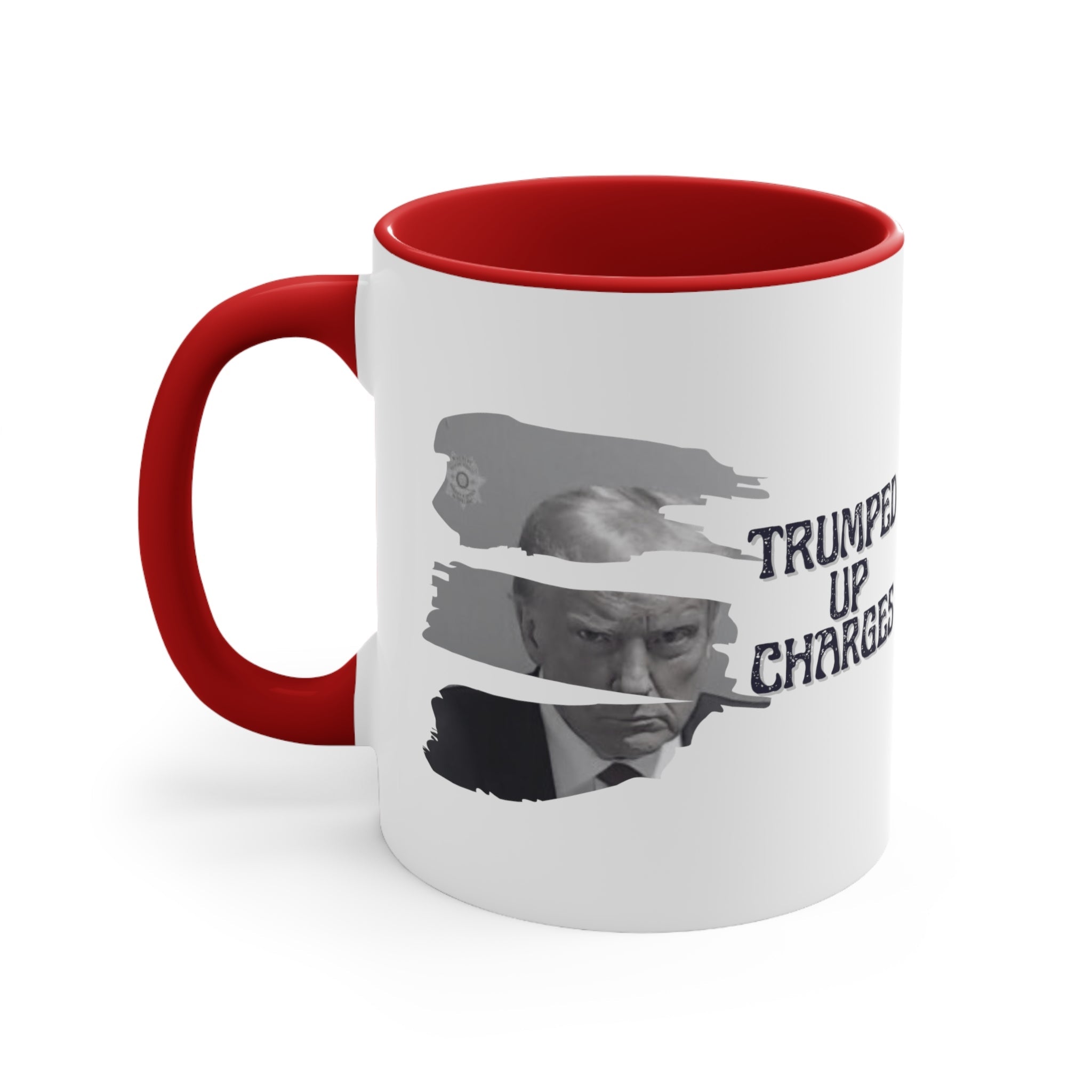 Trumped Up Charges Mugshot Mug (3 Colors, 2 Sizes) - PatriotDepot.com