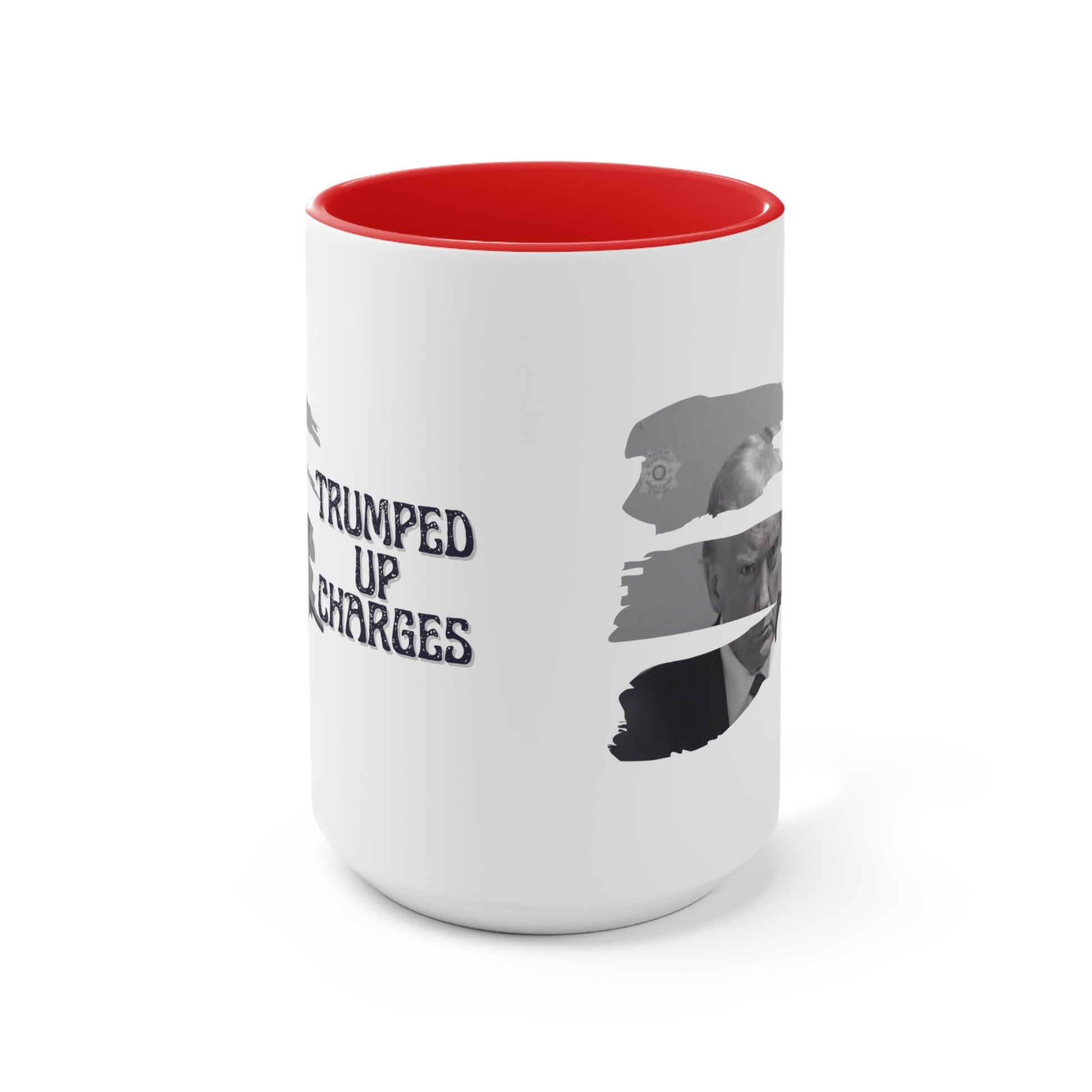 Trumped Up Charges Mugshot Mug (3 Colors, 2 Sizes) - PatriotDepot.com