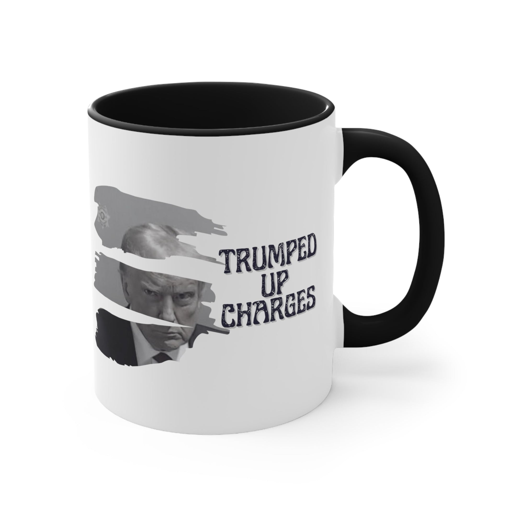 Trumped Up Charges Mugshot Mug (3 Colors, 2 Sizes) - PatriotDepot.com