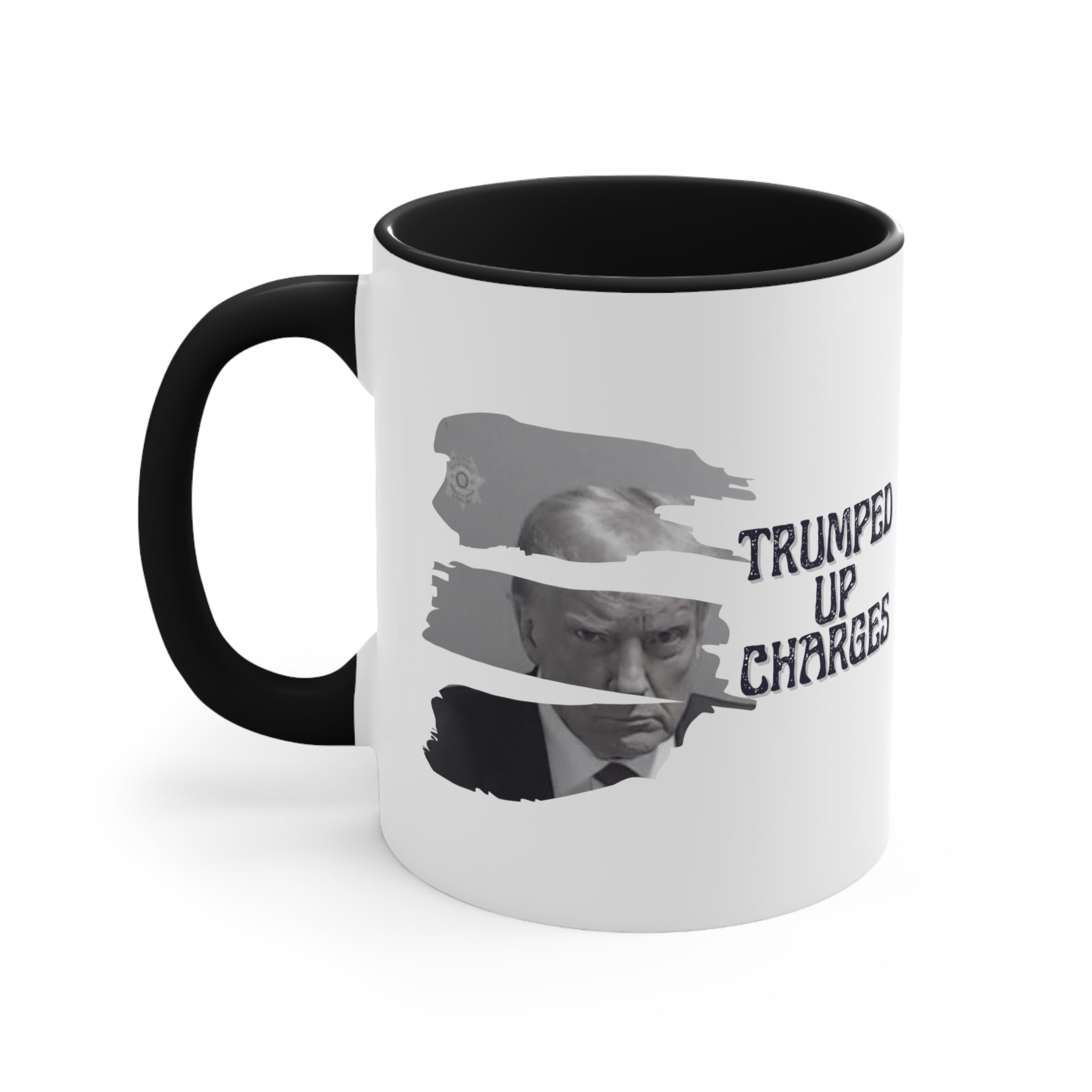 Trumped Up Charges Mugshot Mug (3 Colors, 2 Sizes) - PatriotDepot.com