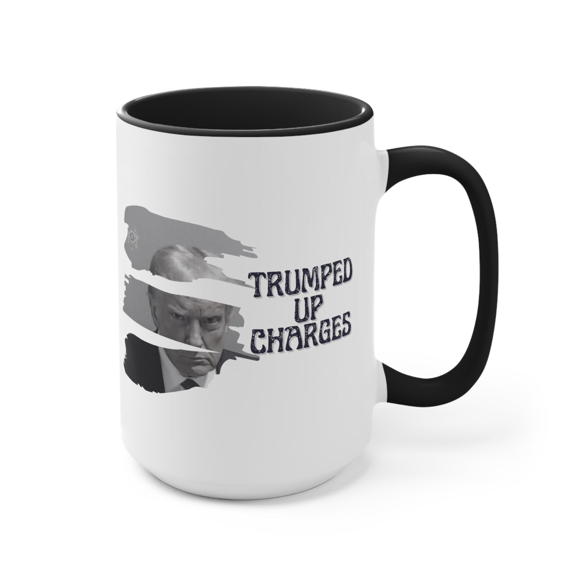 Trumped Up Charges Mugshot Mug (3 Colors, 2 Sizes) - PatriotDepot.com