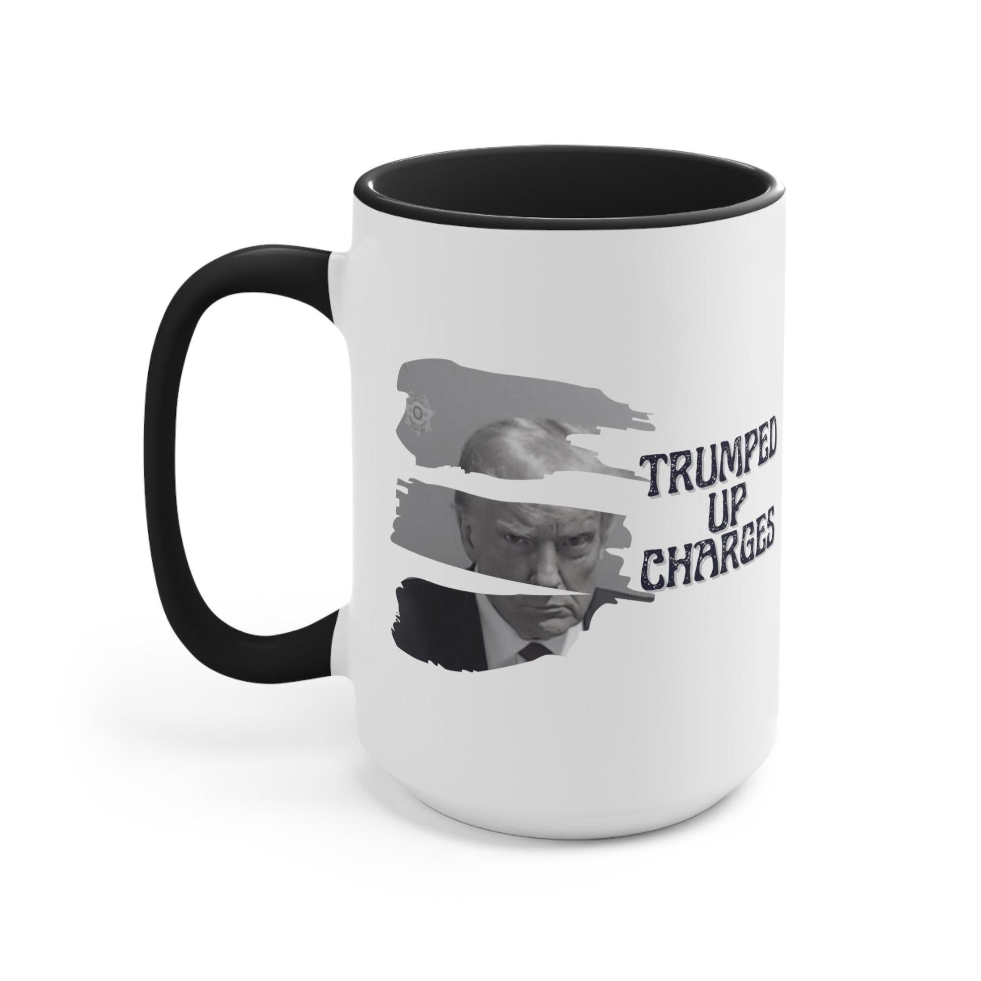 Trumped Up Charges Mugshot Mug (3 Colors, 2 Sizes) - PatriotDepot.com