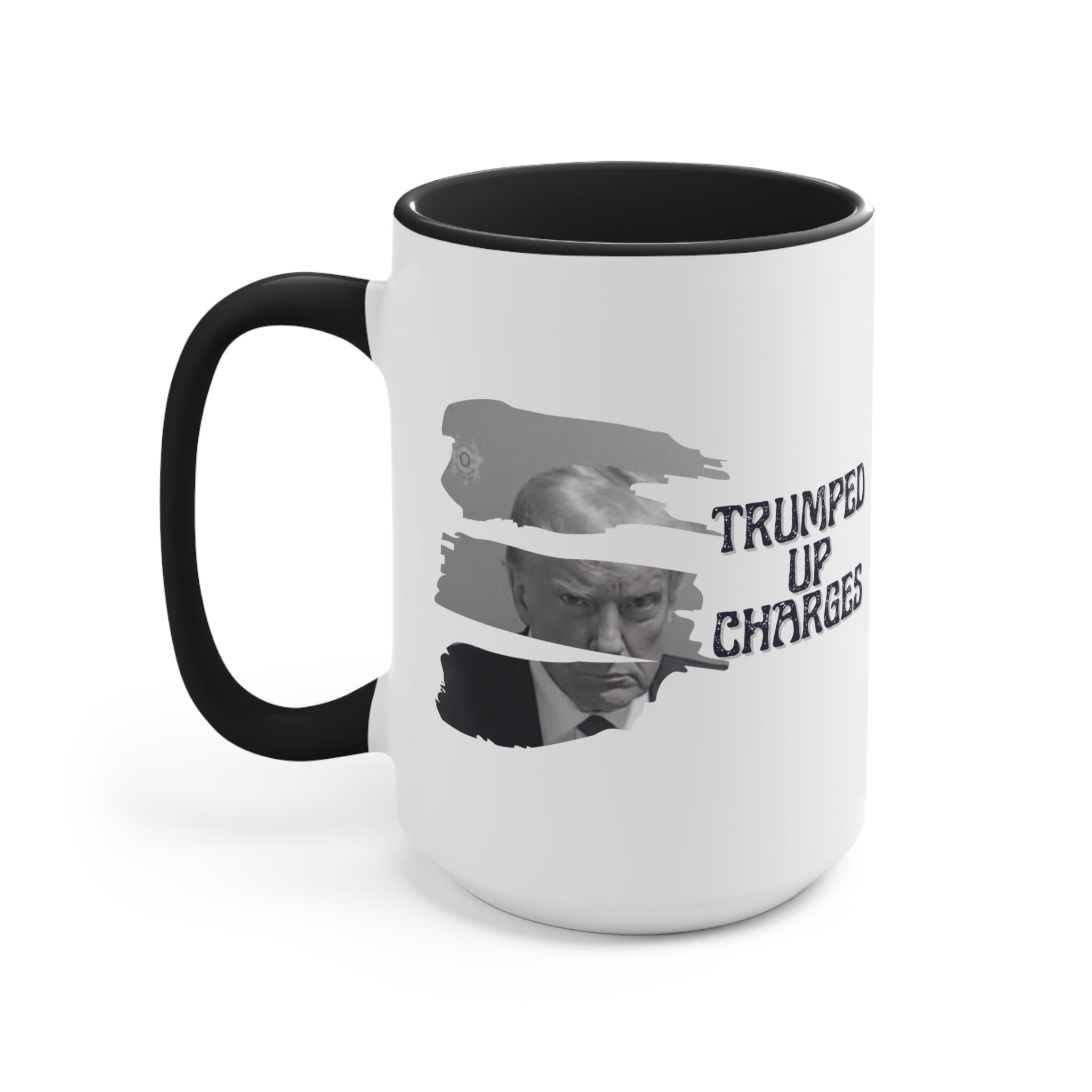 Trumped Up Charges Mugshot Mug (3 Colors, 2 Sizes) - PatriotDepot.com