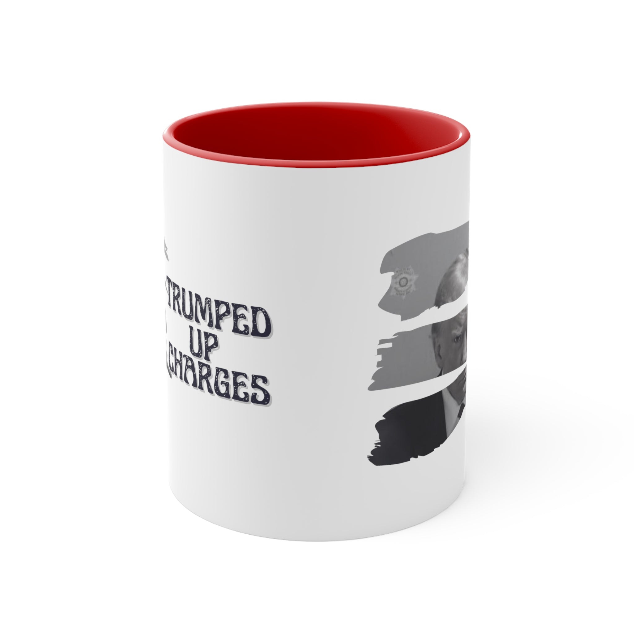 Trumped Up Charges Mugshot Mug (3 Colors, 2 Sizes) - PatriotDepot.com