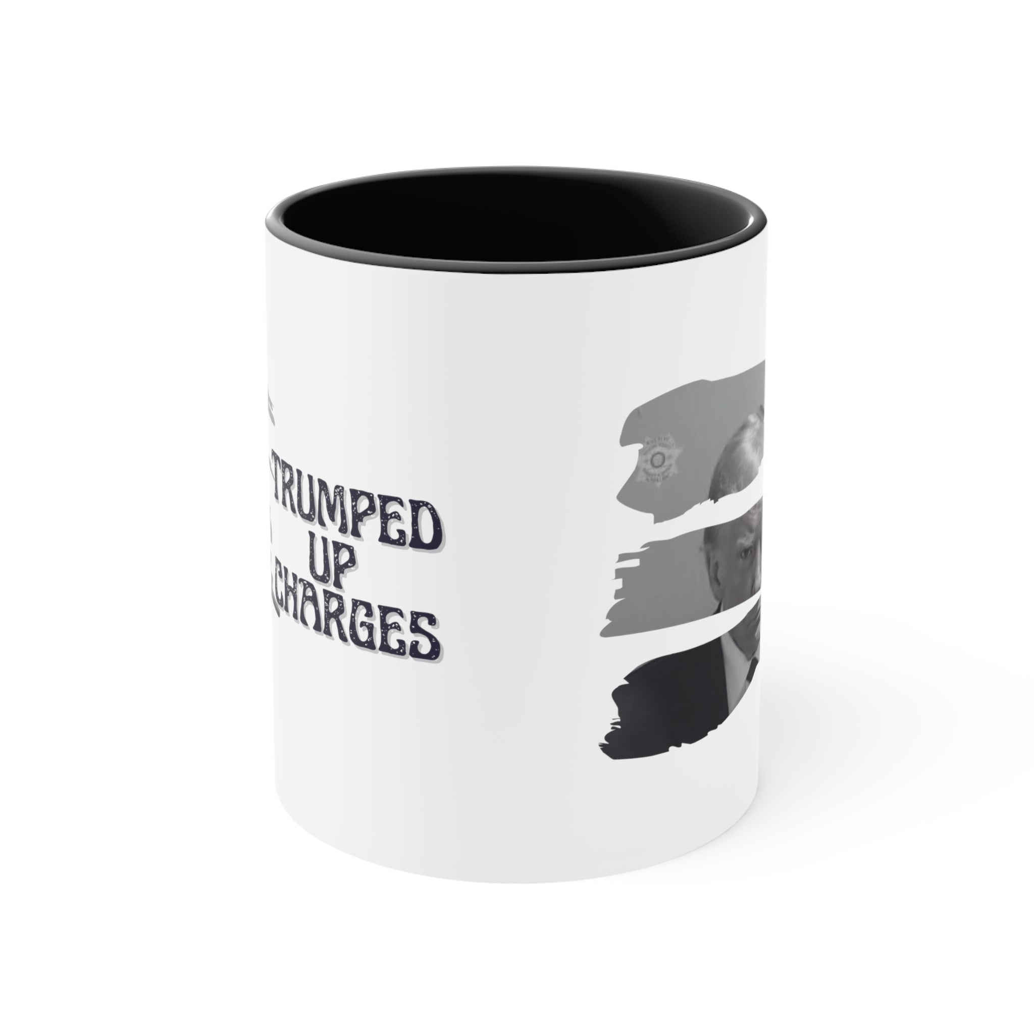 Trumped Up Charges Mugshot Mug (3 Colors, 2 Sizes) - PatriotDepot.com