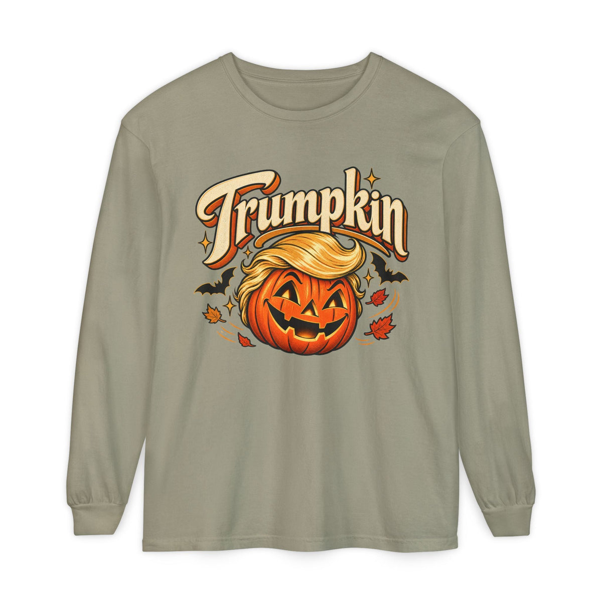 Trumpkin Halloween Long Sleeve T-Shirt - PatriotDepot.com
