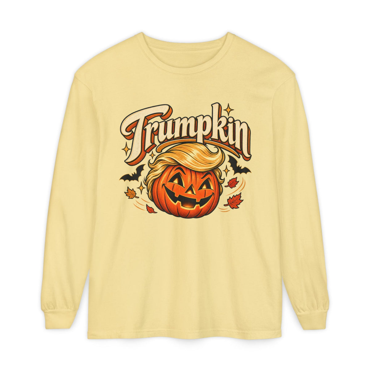 Trumpkin Halloween Long Sleeve T-Shirt - PatriotDepot.com