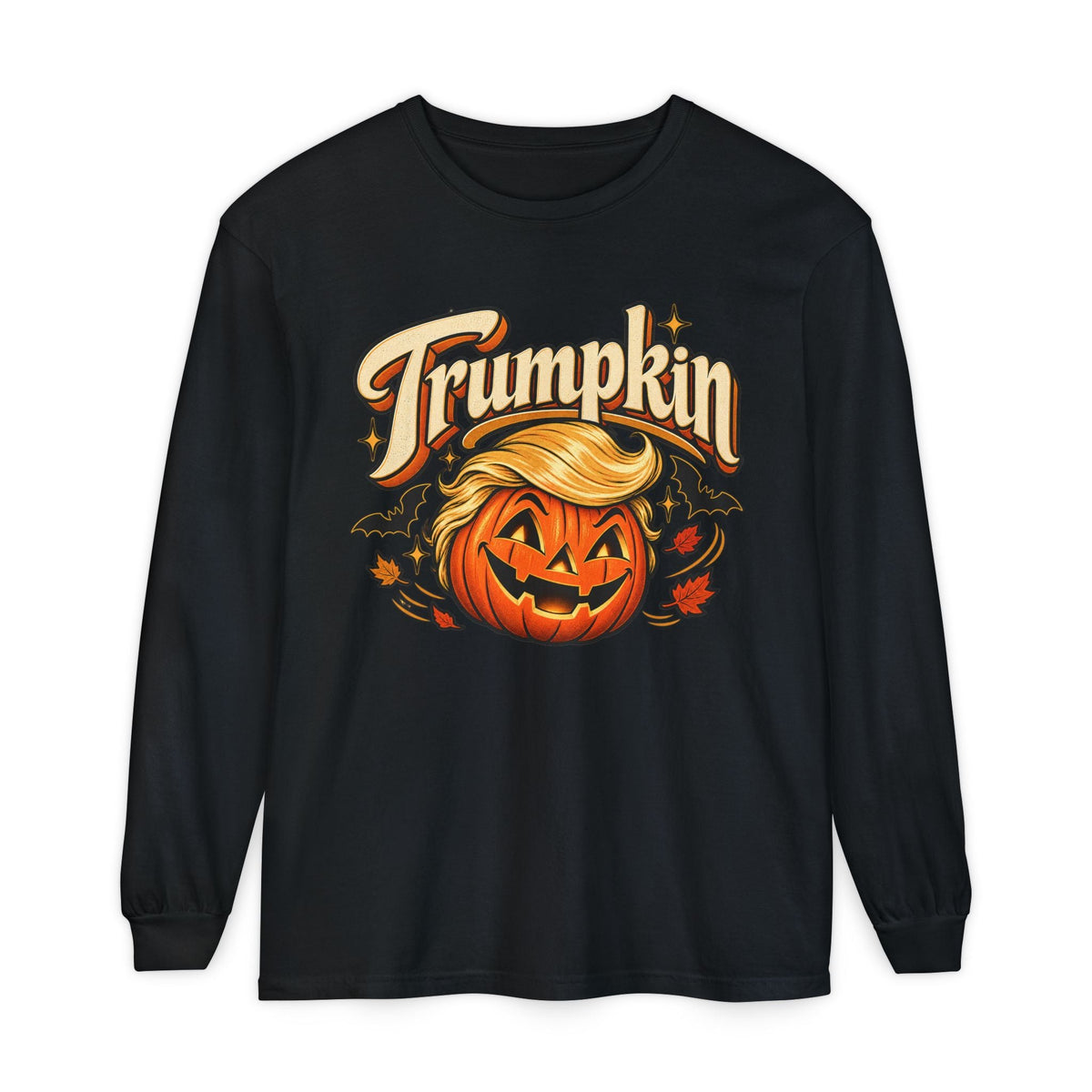 Trumpkin Halloween Long Sleeve T-Shirt - PatriotDepot.com