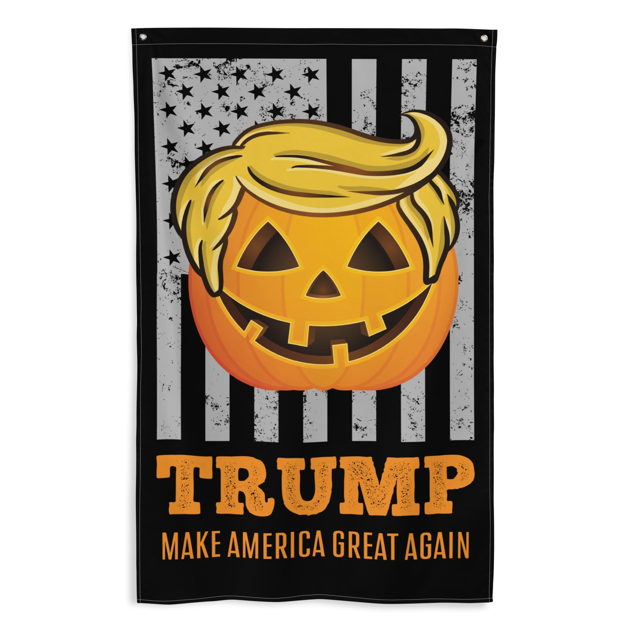 Trumpkin Make America Great Again Halloween Flag - PatriotDepot.com