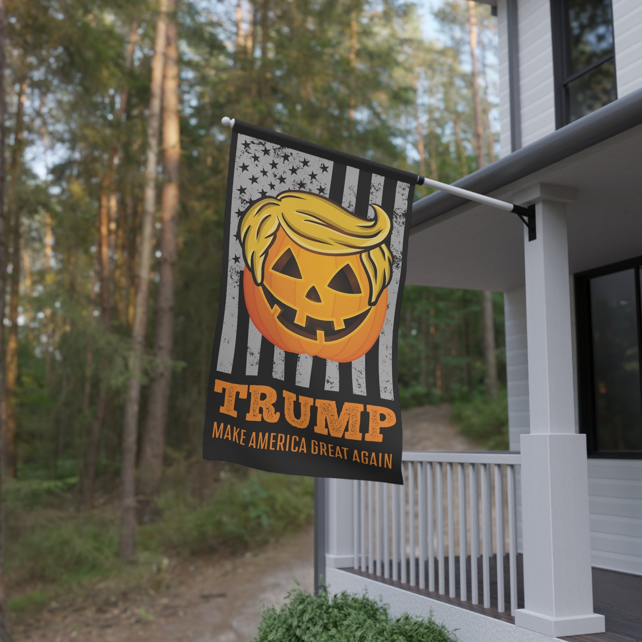 Trumpkin Make America Great Again Halloween Flag - PatriotDepot.com