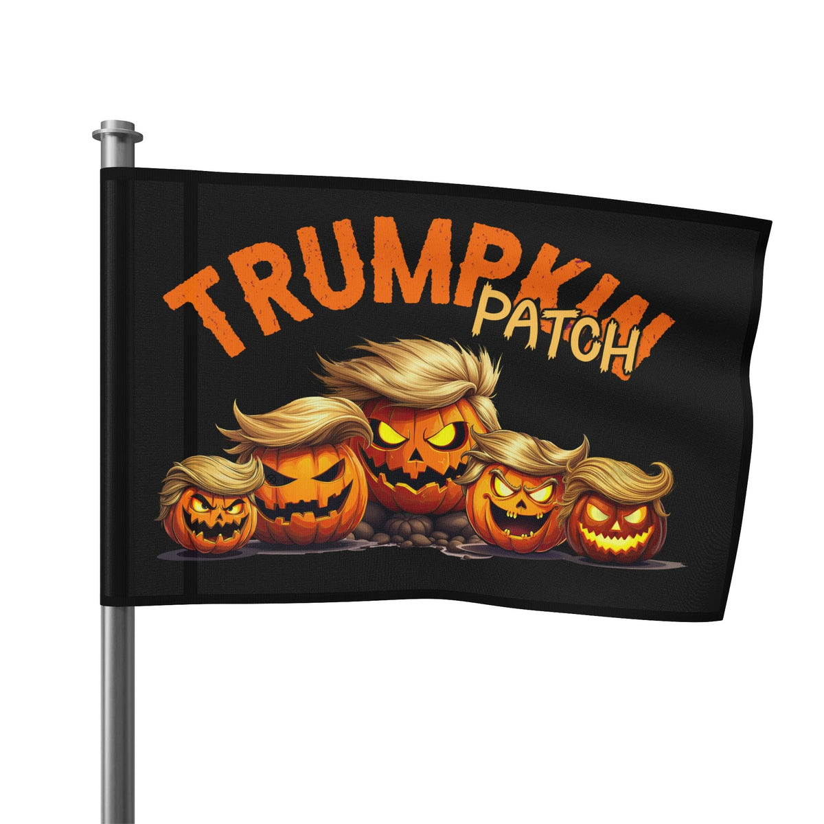 Trumpkin Patch Halloween Custom Banner Flag (3 Sizes) - PatriotDepot.com